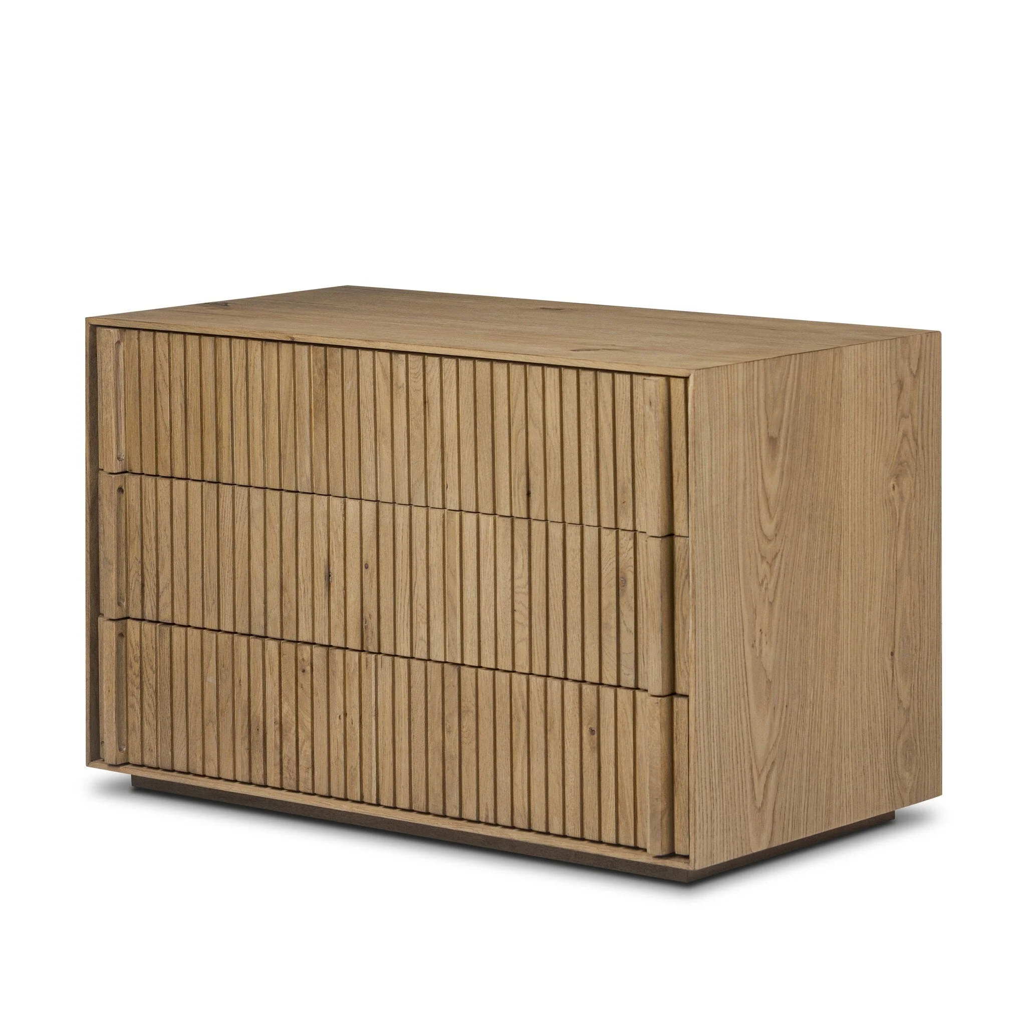 Leo Nightstand - Rustic Light Natural Oak Veneer - Image 2