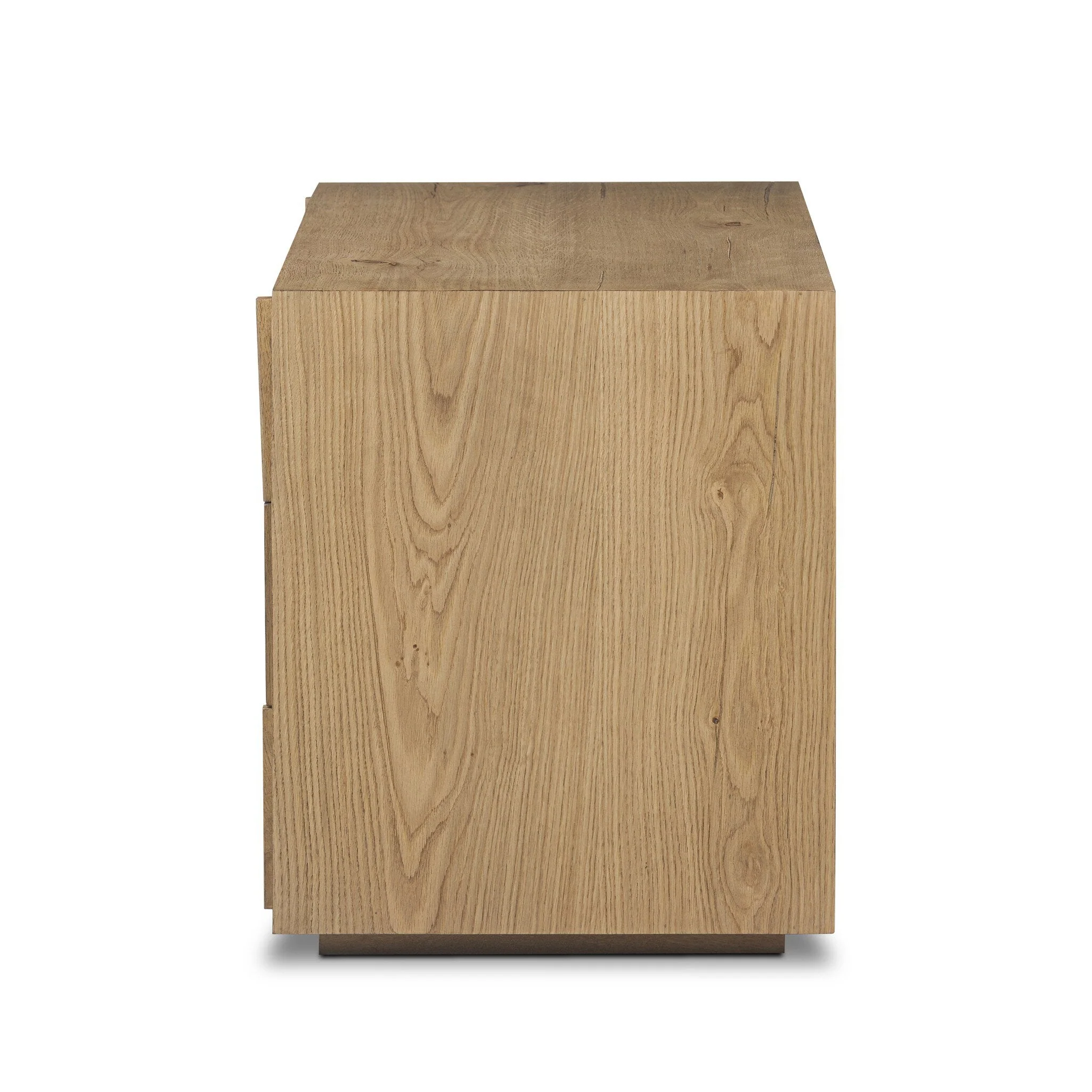 Leo Nightstand - Rustic Light Natural Oak Veneer - Image 3