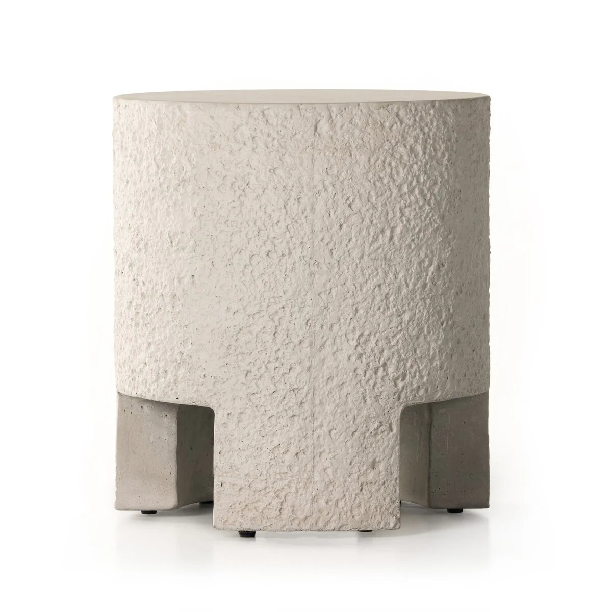 Kember Outdoor End Table – Matte Stone