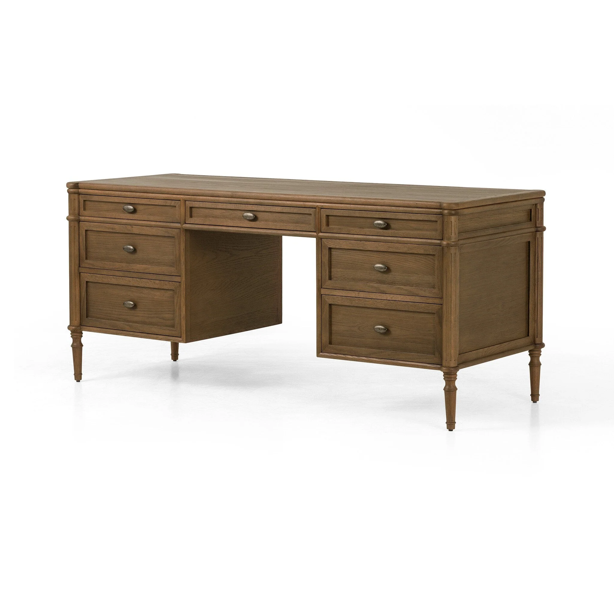 Toulouse Executive Desk - Toasted Oak Veneer - Image 2