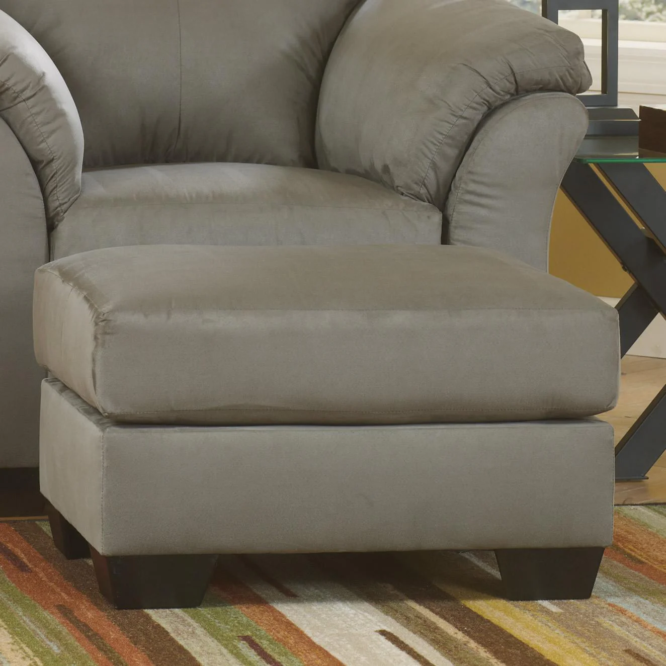 Signature Design by Ashley Darcy Fabric Ottoman 7500514 - Image 1