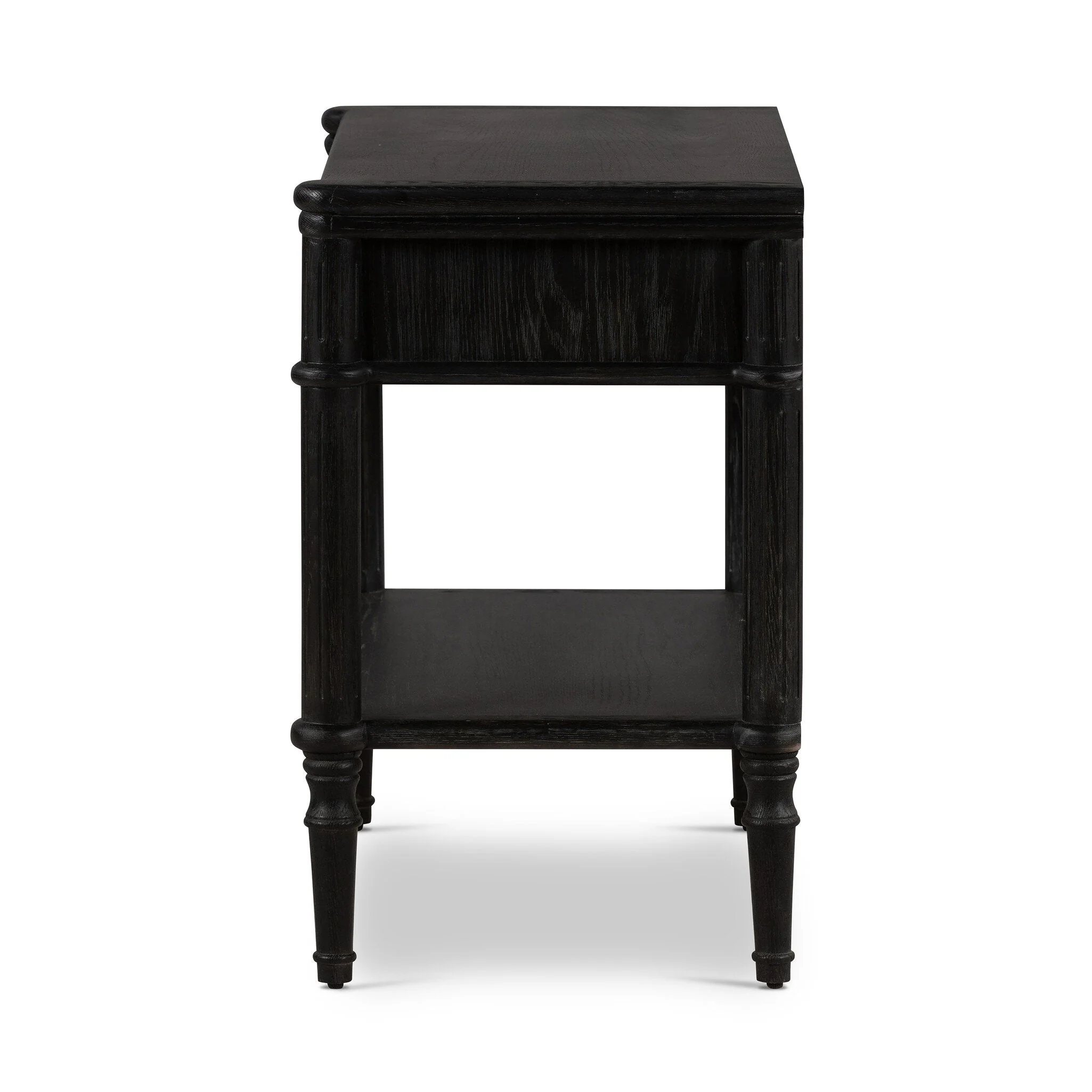 Toulouse Nightstand - Distressed Black Oak - Image 3