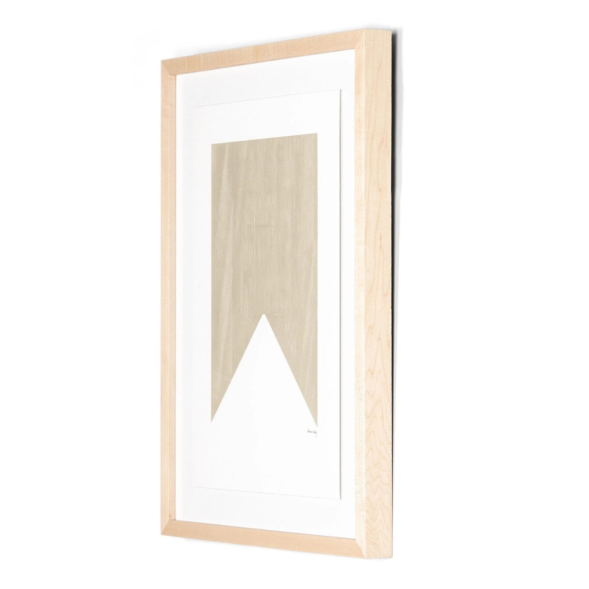 Triangle In Taupe by The Holly Collective - Natural 2.5 Maple - Image 2