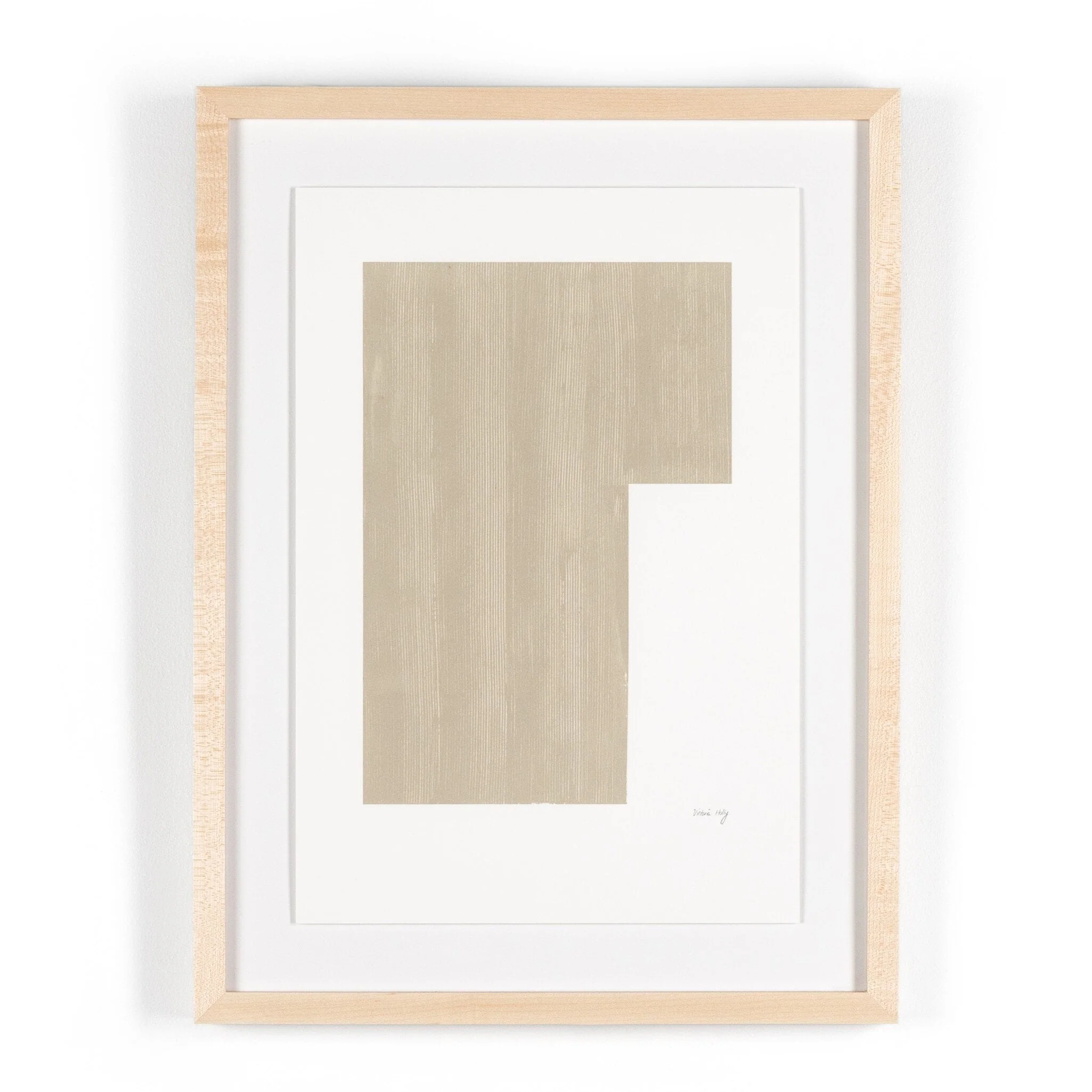 Negative In Taupe by The Holly Collective - Natural 2.5 Maple - Image 1