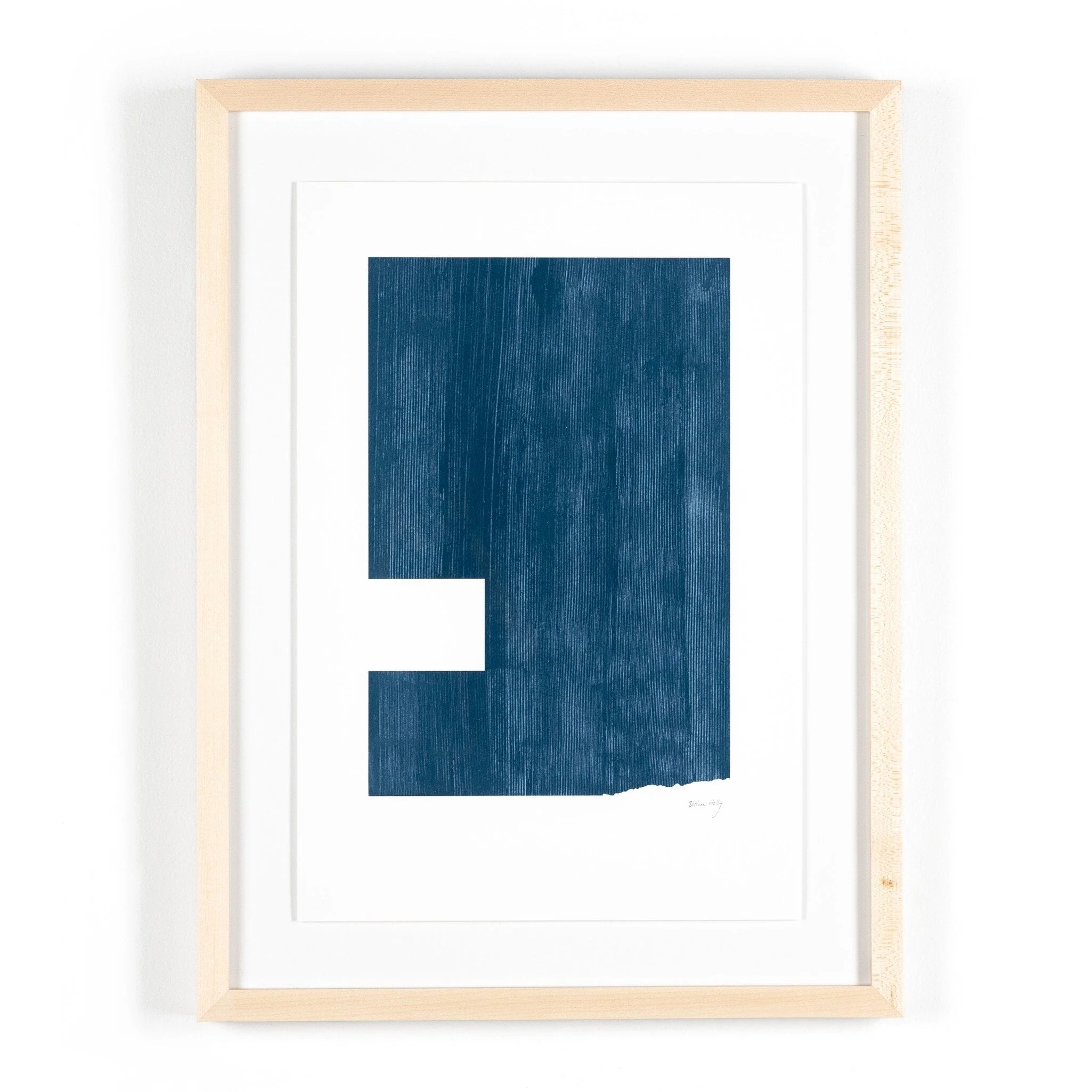 Negative II In Blue by The Holly Collective - Natural 2.5 Maple - Image 1