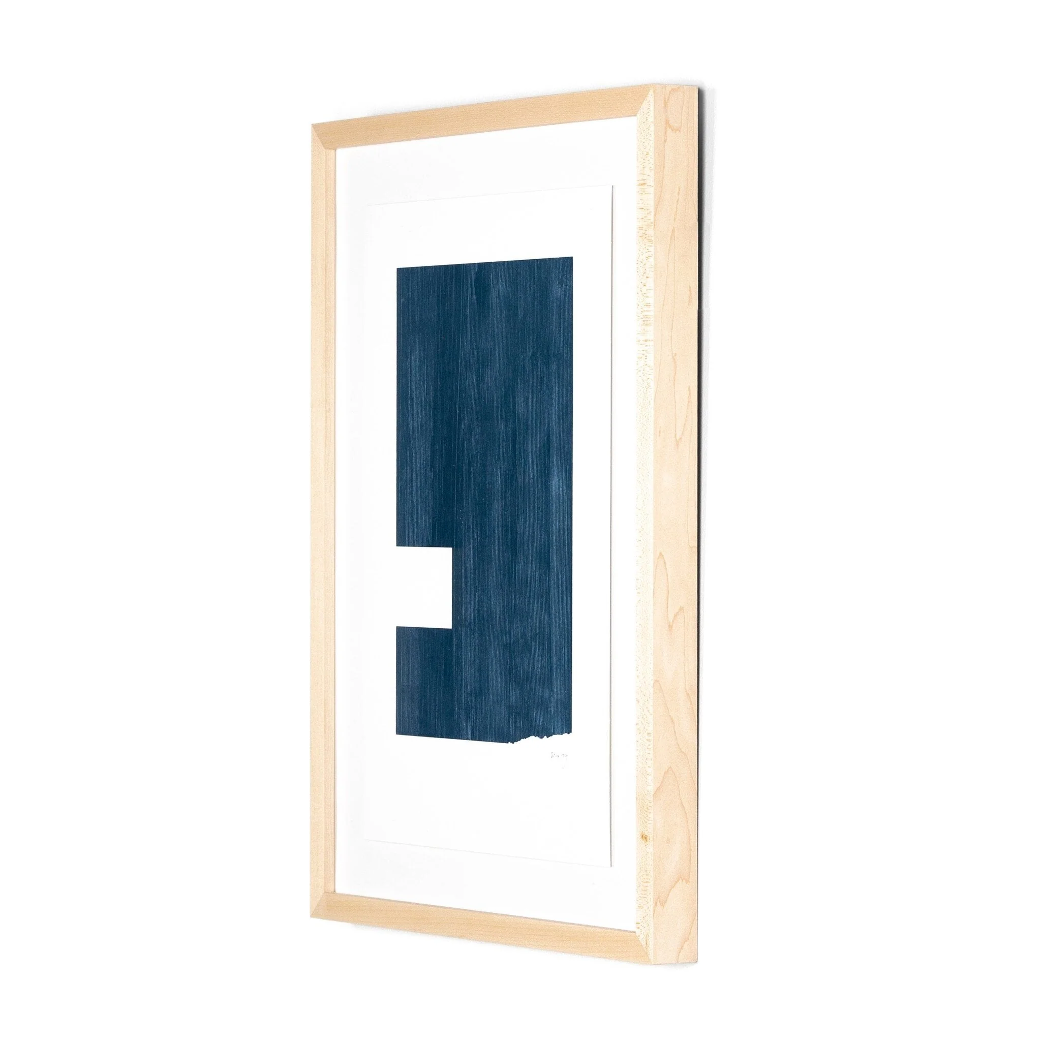 Negative II In Blue by The Holly Collective - Natural 2.5 Maple - Image 2