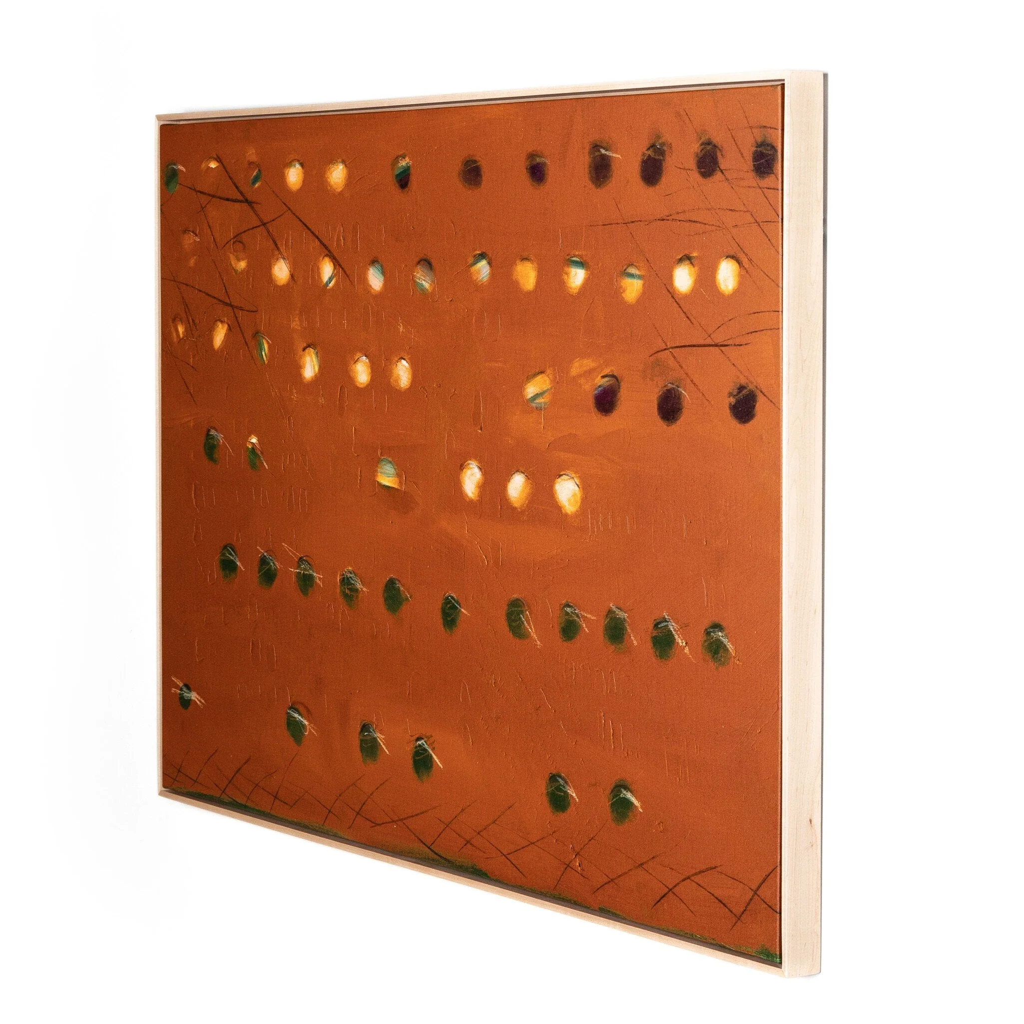 X Spot Rust by Jamie Beckwith	 - Natural Maple Floater - Image 2
