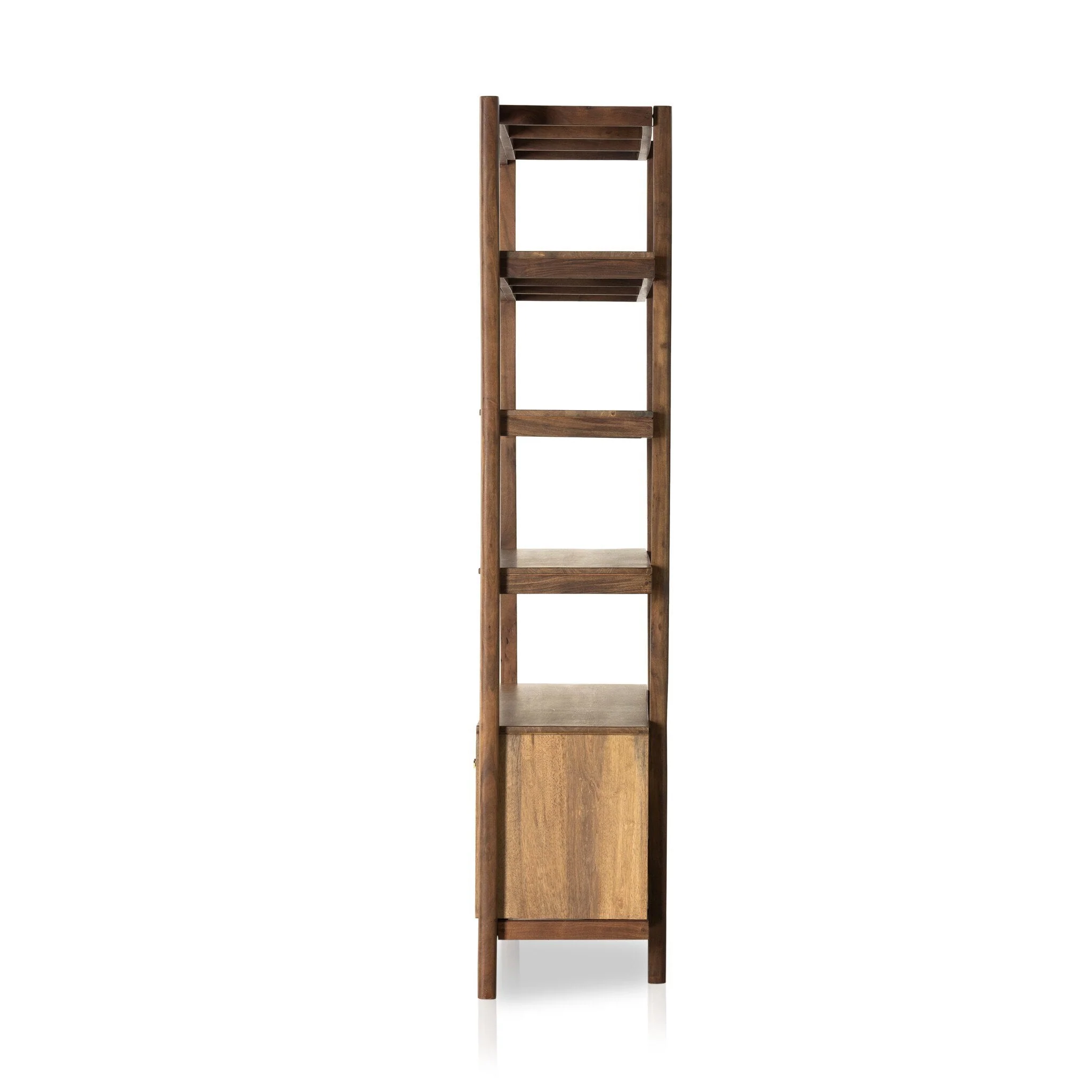 Reza Wide Bookcase - Toasted Acacia - Image 3