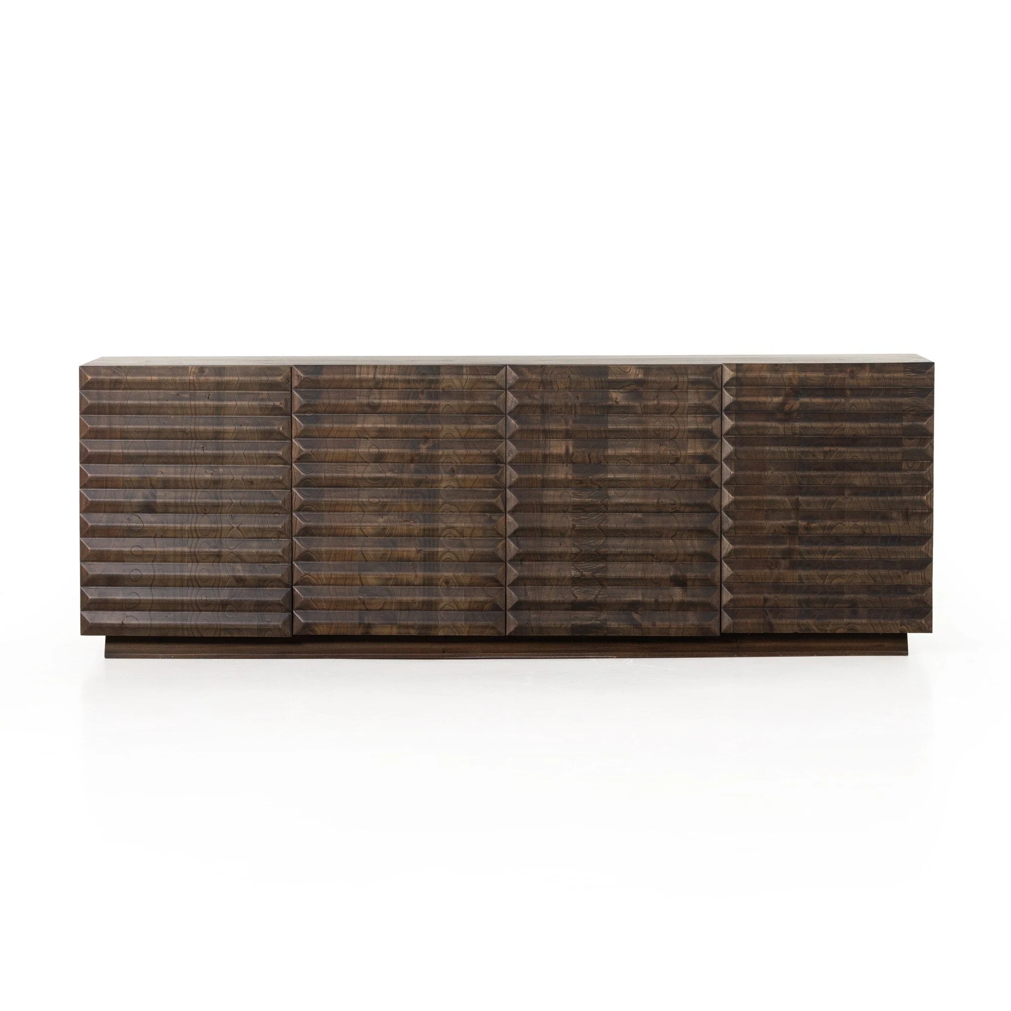 Tussac Media Console – Matte Brown Neem
