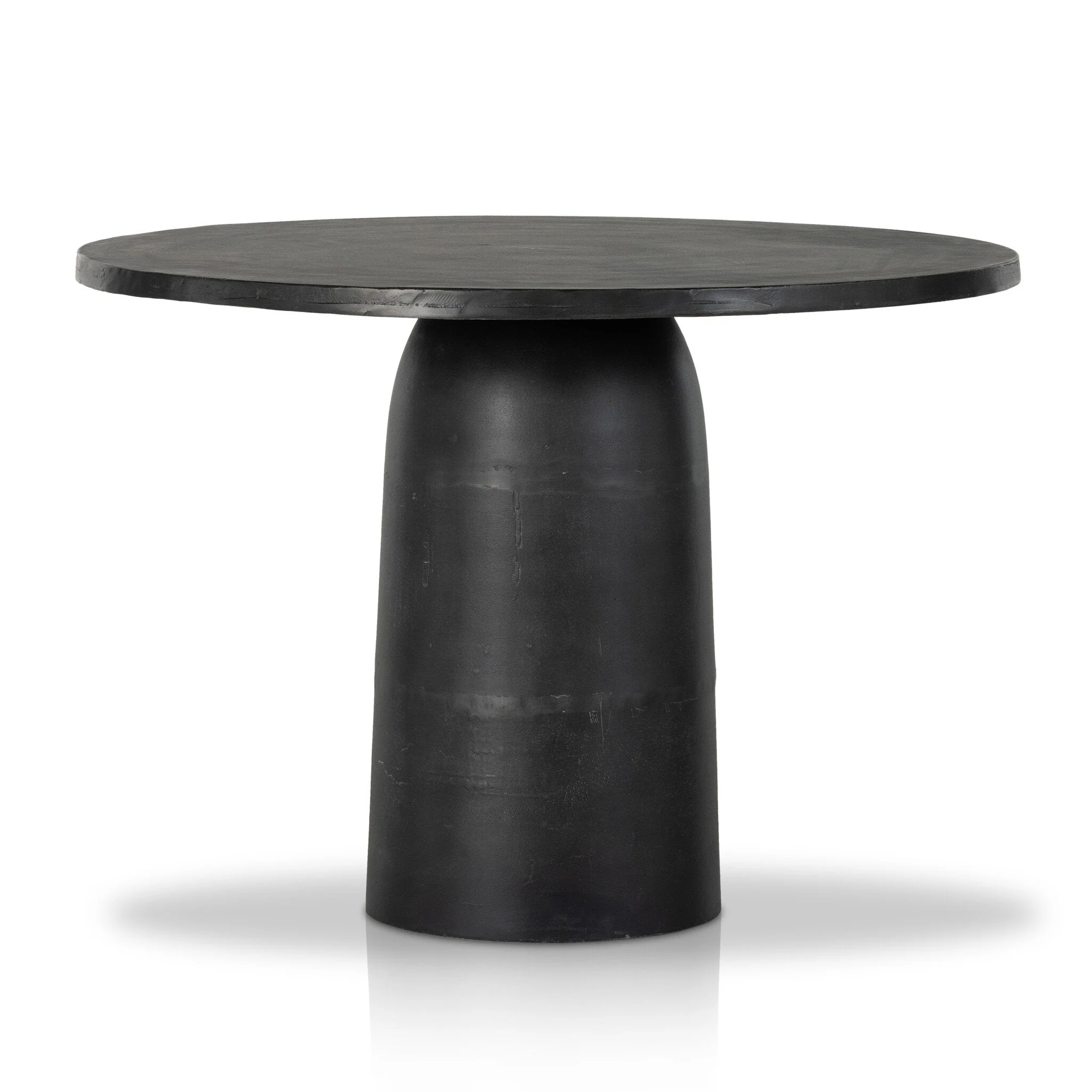 Basil Outdoor Dining Table 42" - Aged Grey - Image 2