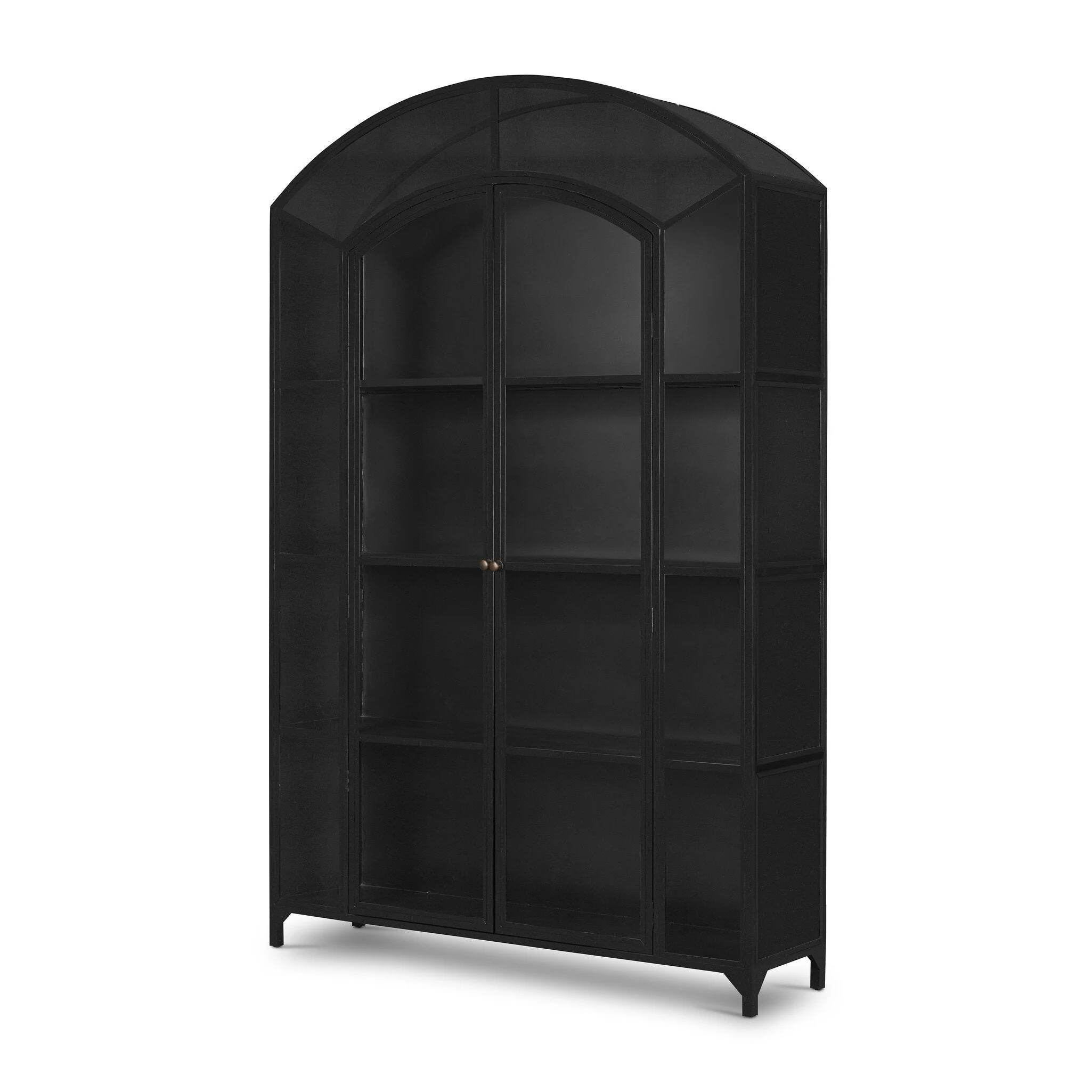 Belmont Wide Metal Cabinet - Black - Image 2