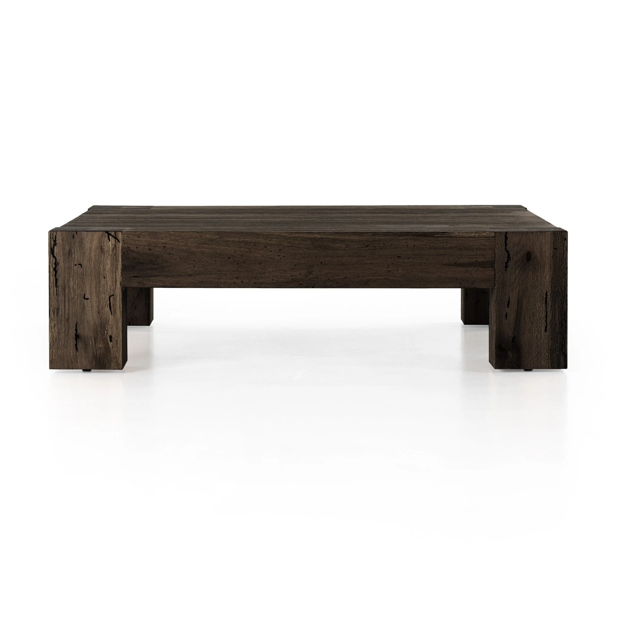 Abaso Coffee Table – Ebony Rustic Wormwood Oak