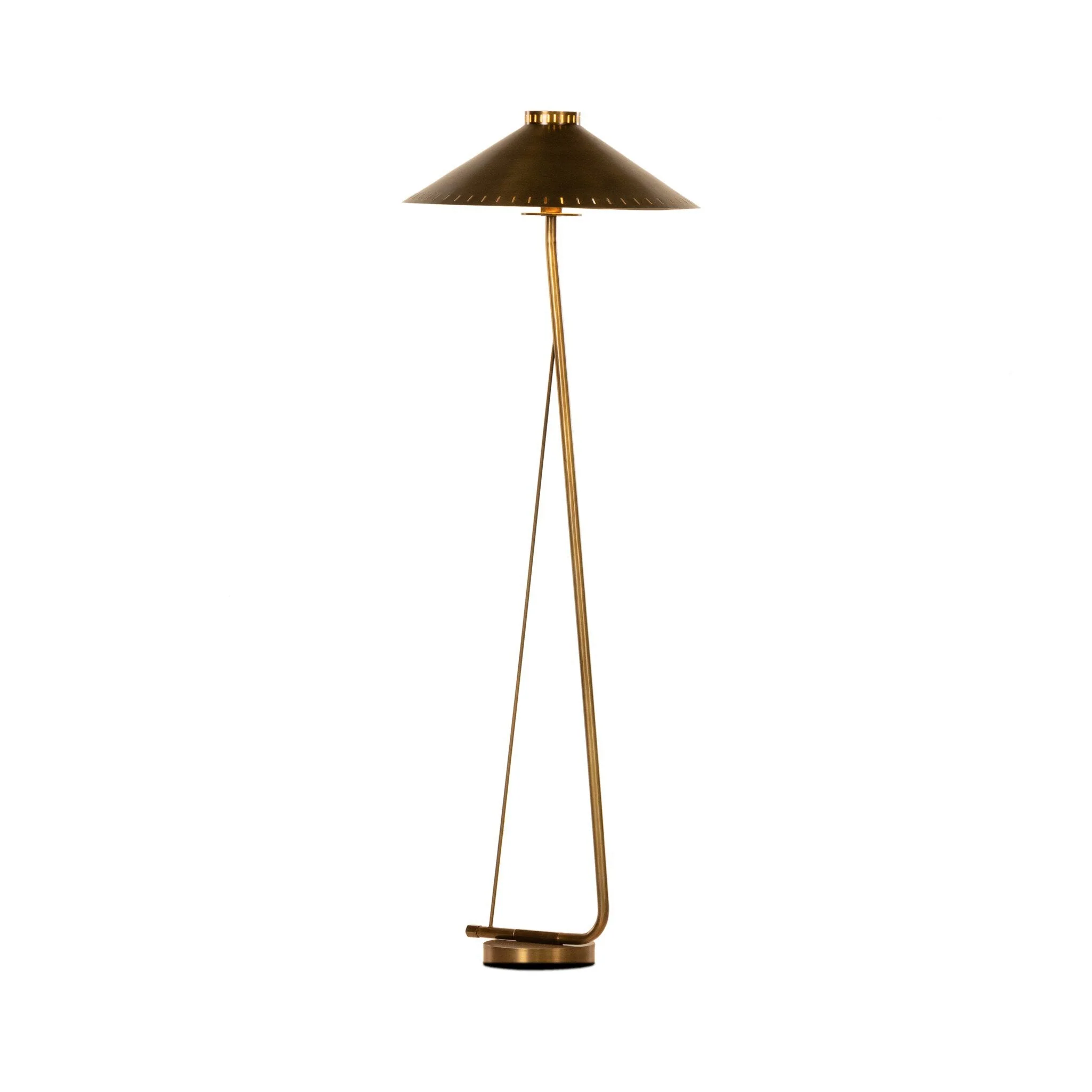 Egon Floor Lamp - Antique Brass Iron - Image 2