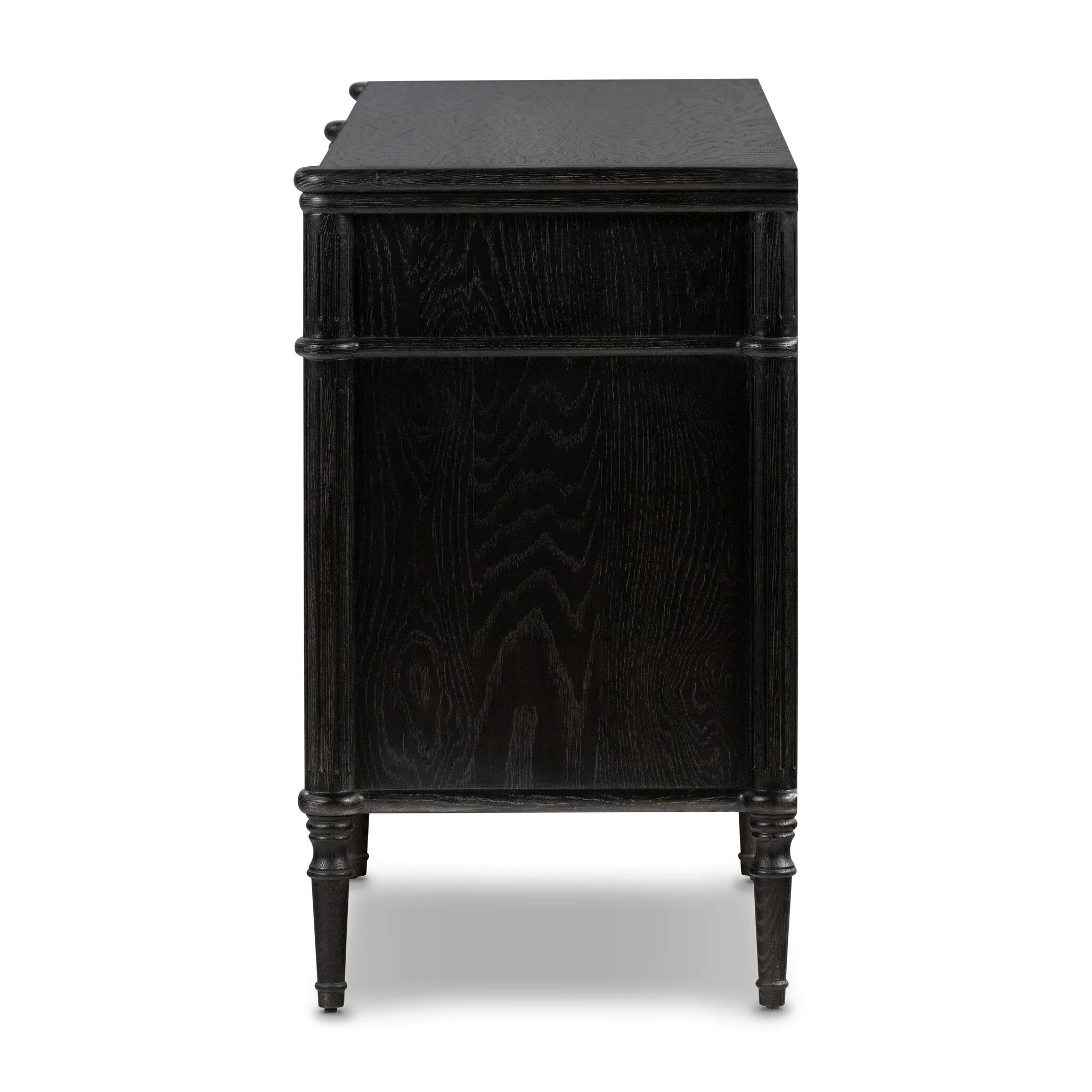 Toulouse 6 Drawer Dresser - Distressed Black - Image 3