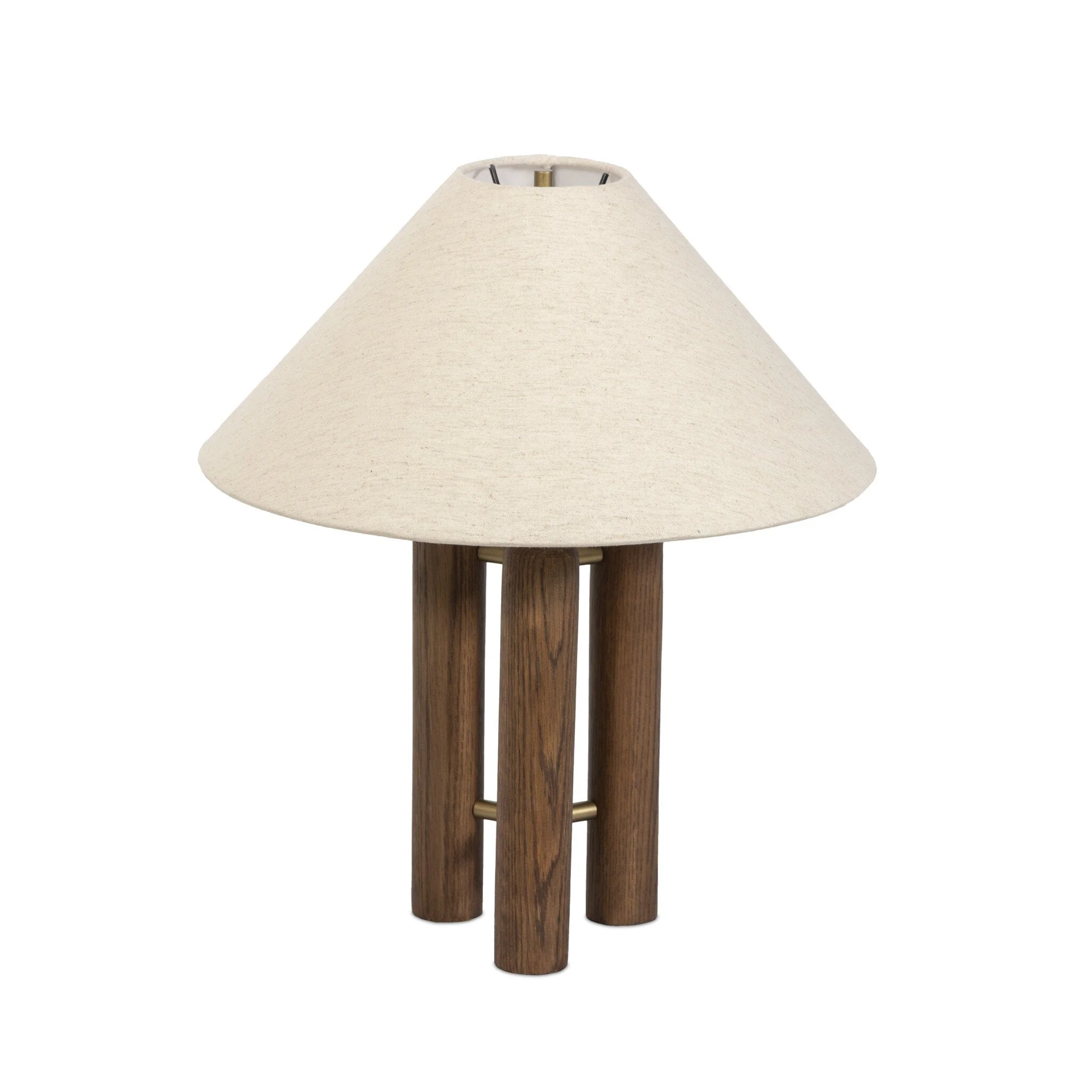 Medici Table Lamp - Warm Brown Oak - Image 1