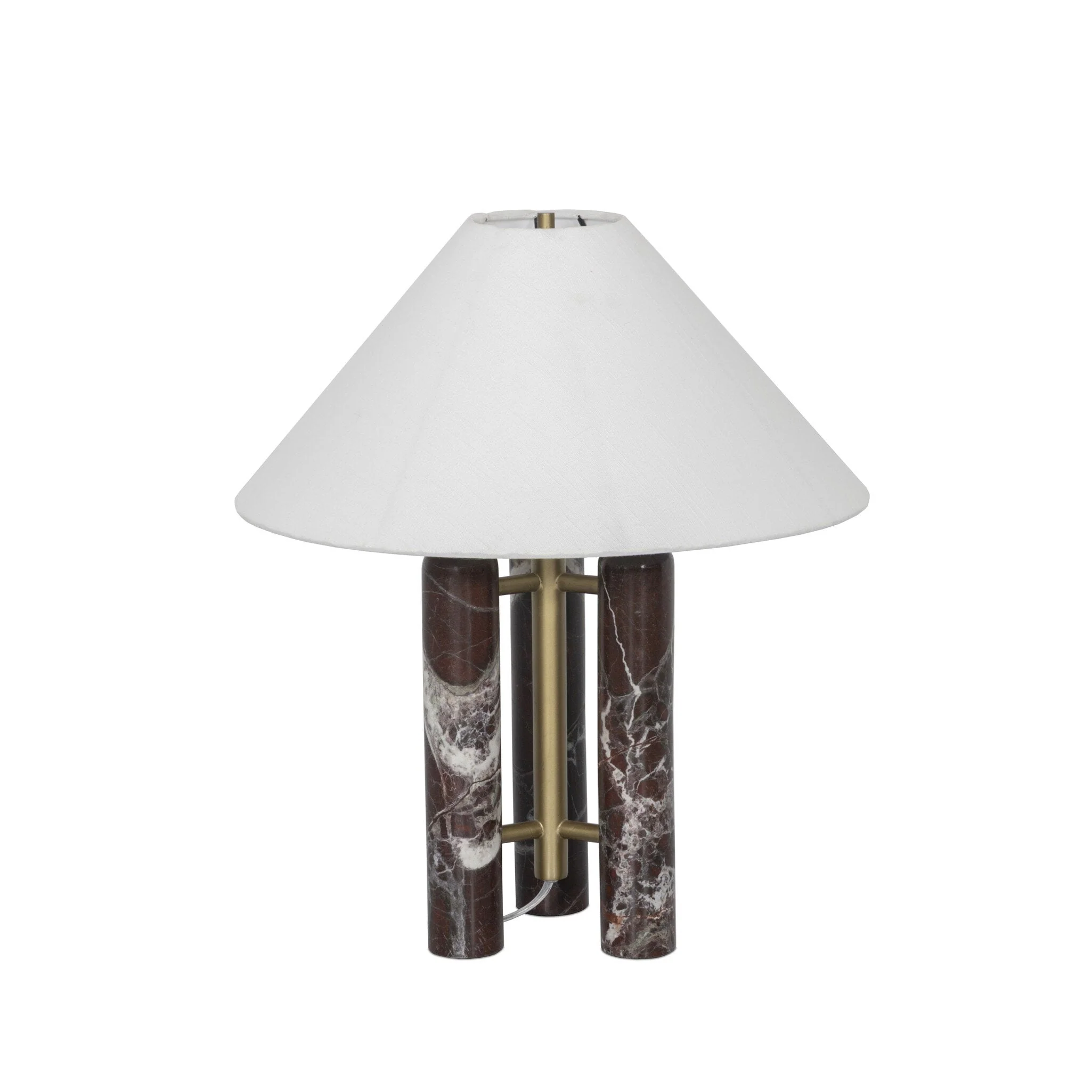 Medici Table Lamp - Merlot Marble - Image 1