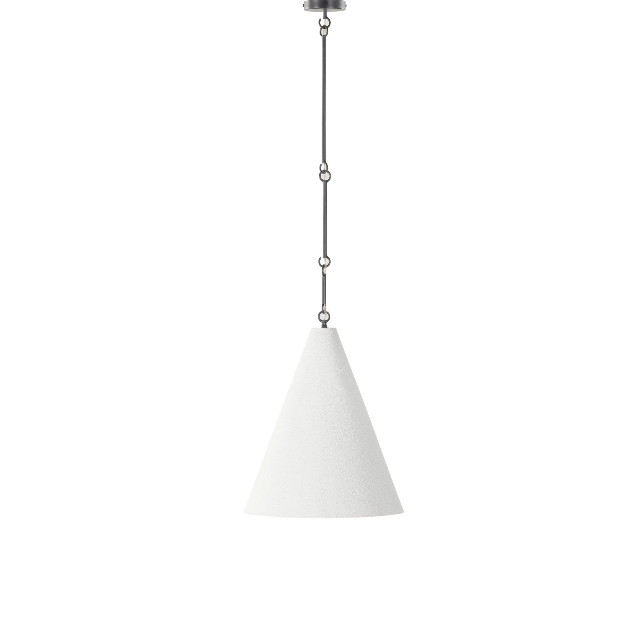 Grazia Pendant - Matte White Plaster - Image 3