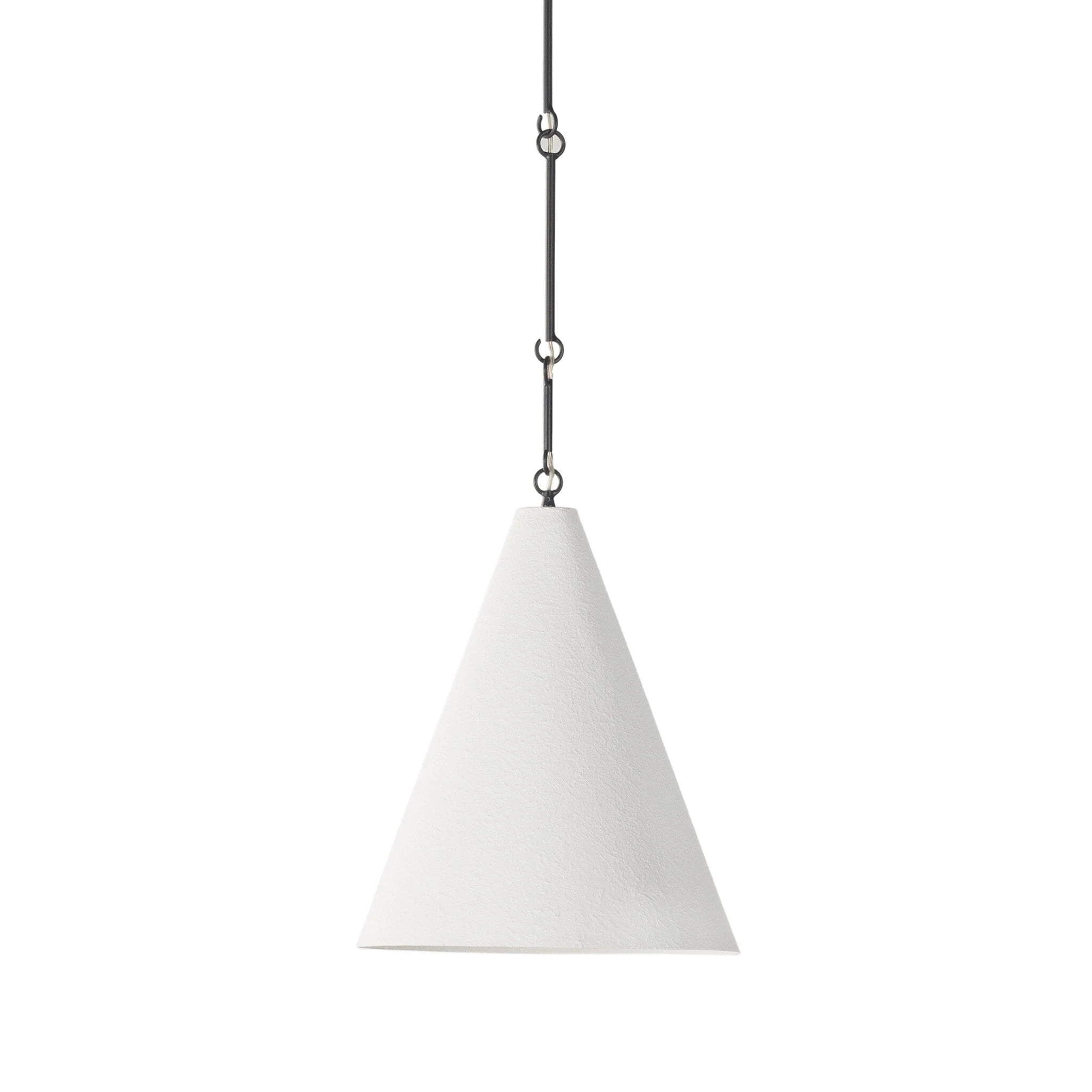 Grazia Pendant - Matte White Plaster - Image 1