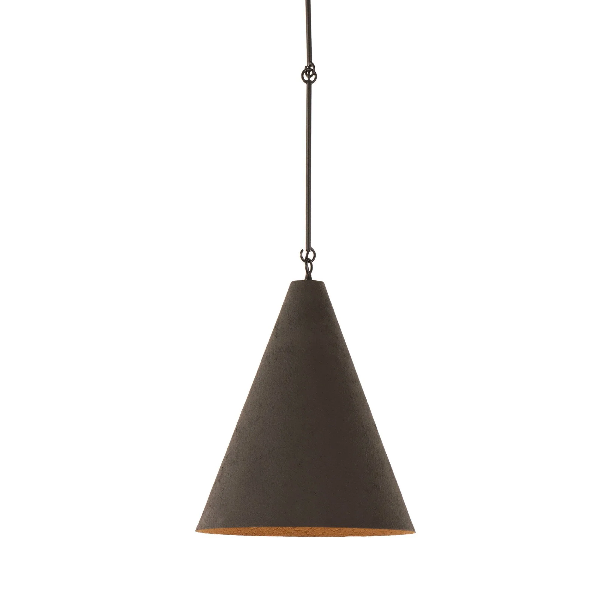 Grazia Pendant - Matte Black Plaster - Image 2