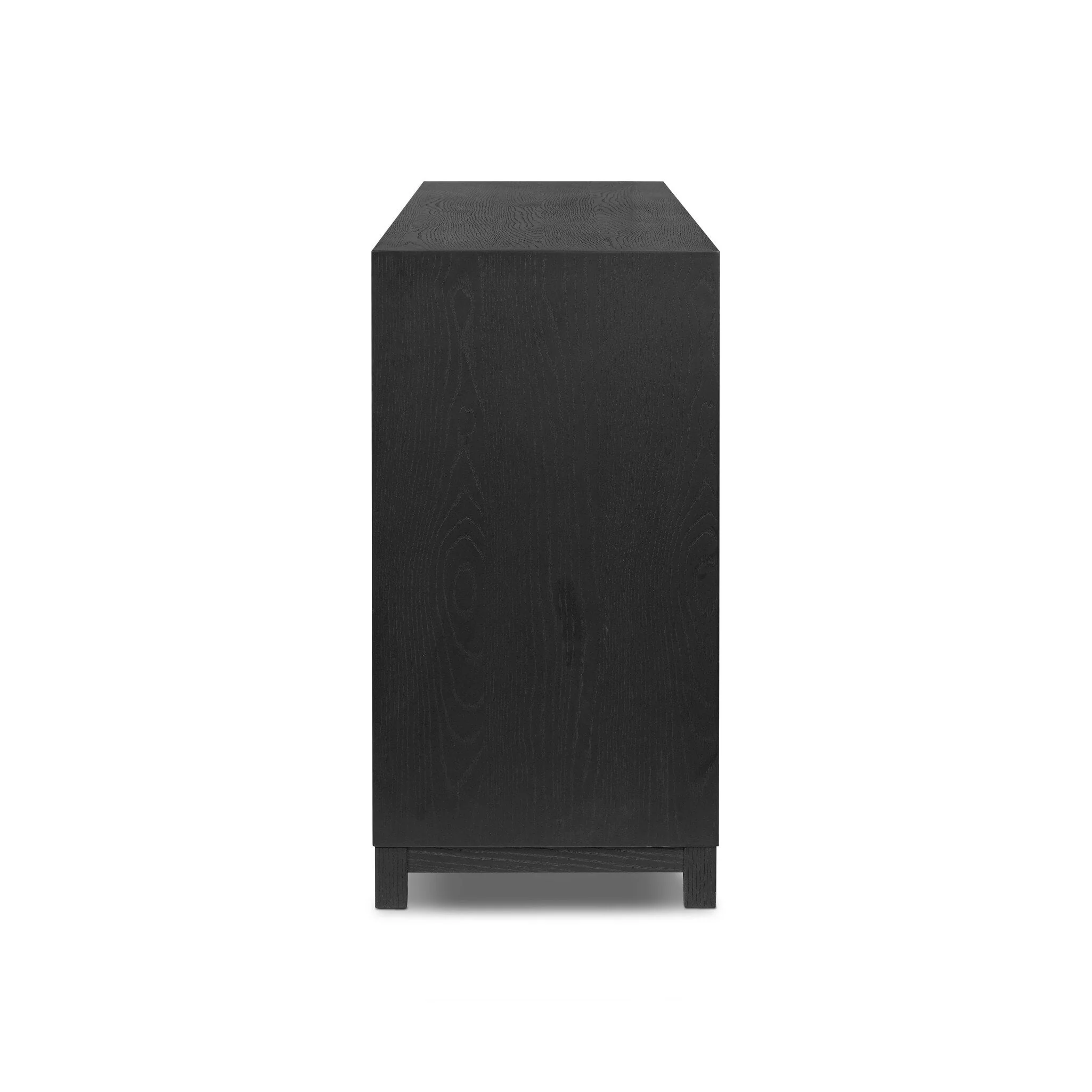 Millie 6 Drawer Dresser - Drifted Matte Black Veneer - Image 3