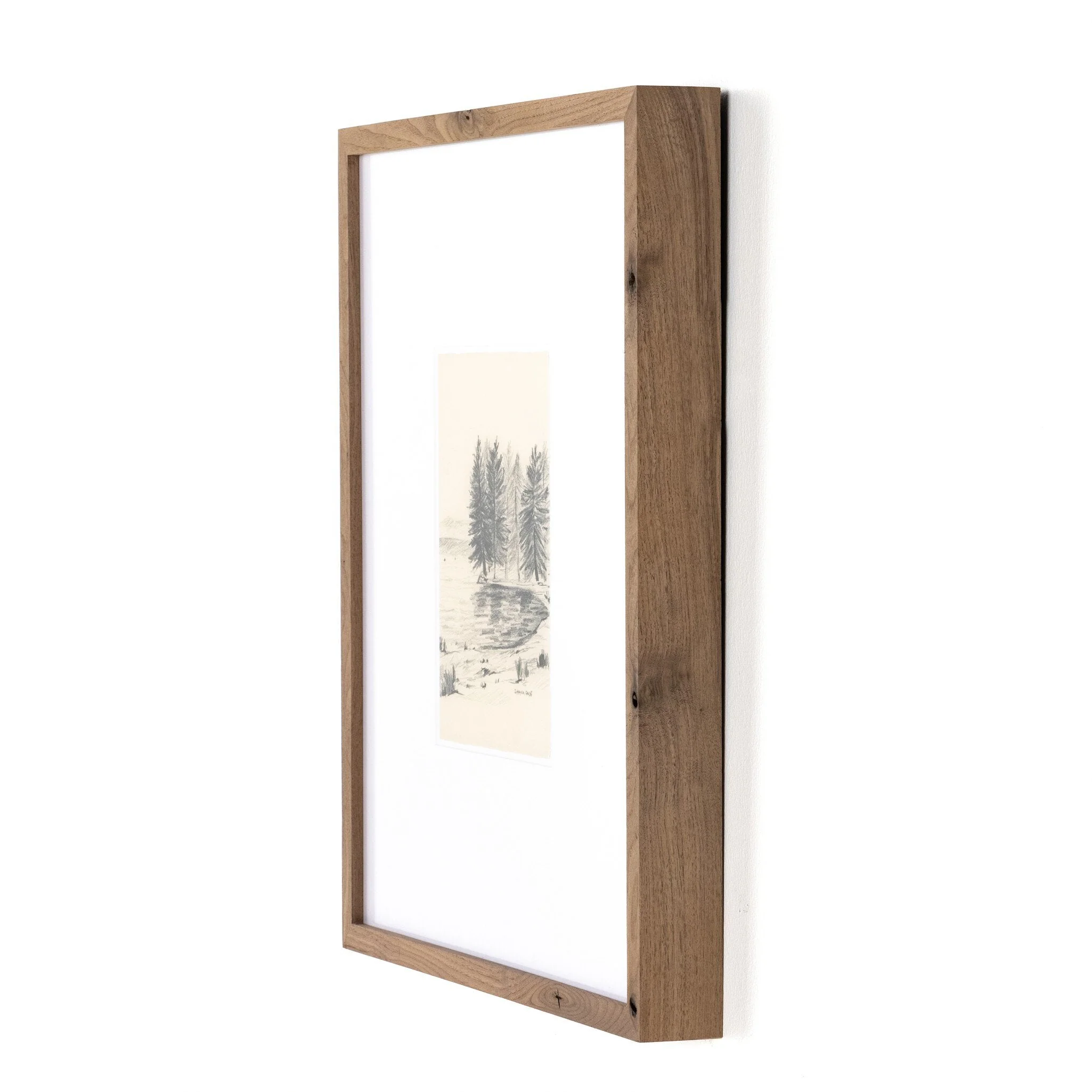 Serene I by Shaina Page - Rustic 2.5 Walnut - Image 2