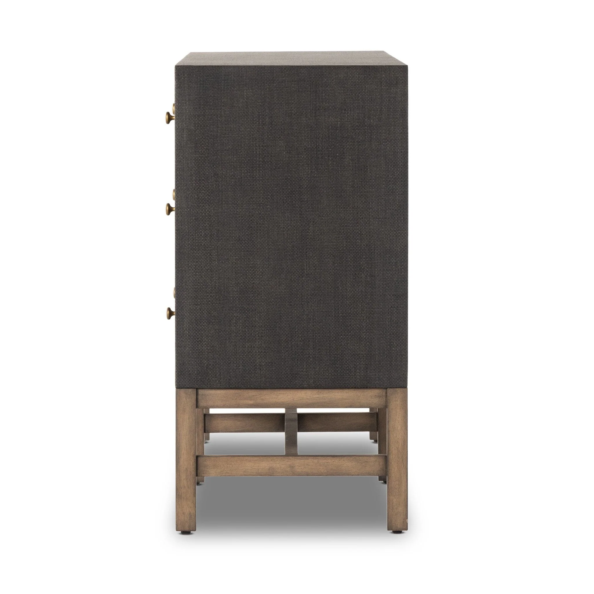 Fiona 6 Drawer Dresser - Black Raffia - Image 3