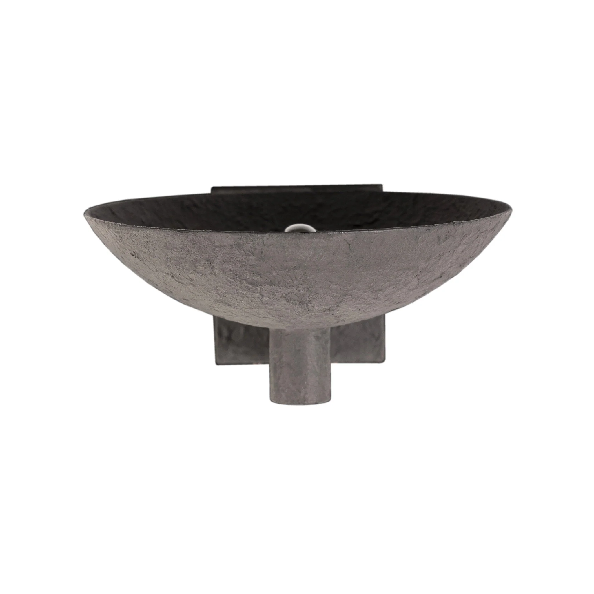 Santorini Sconce - Matte Black Plaster - Image 1