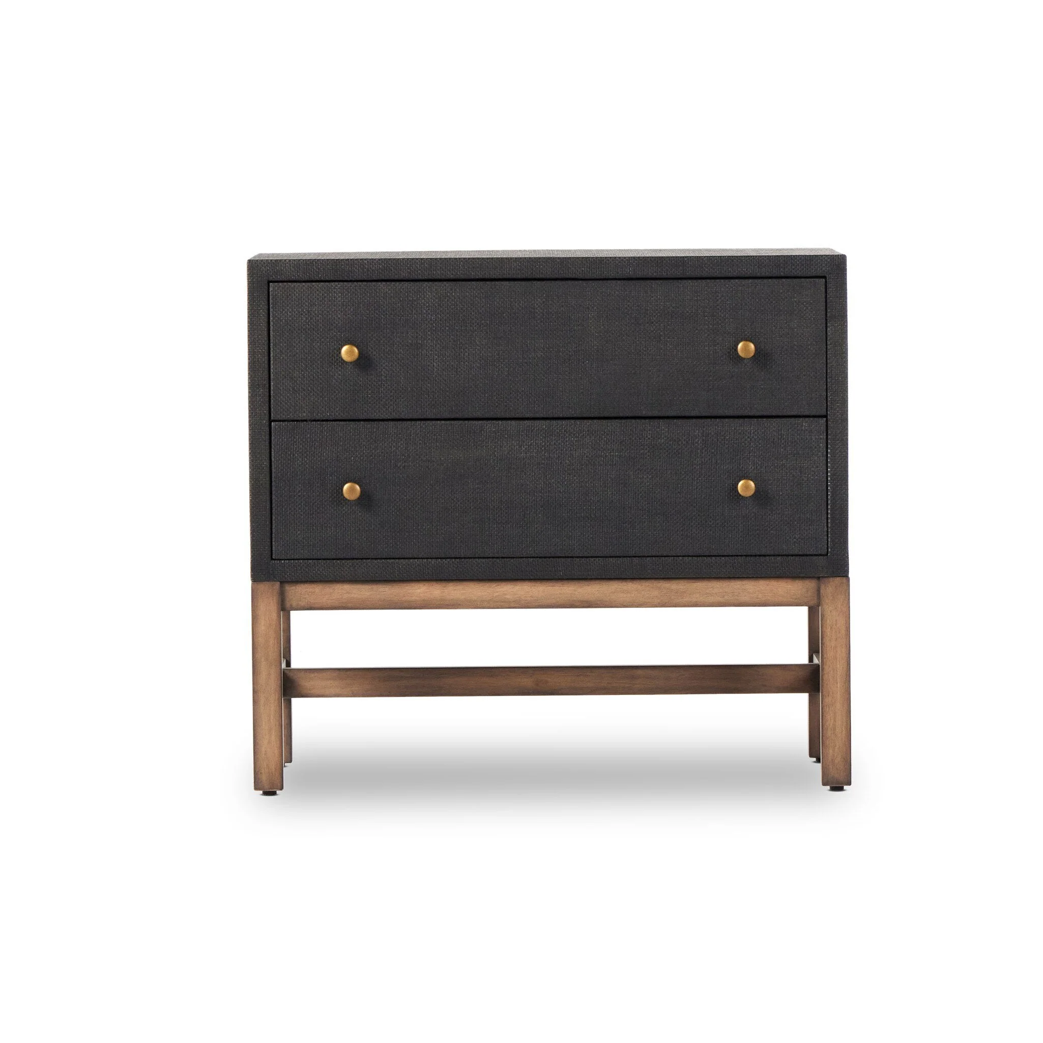 Fiona Nightstand - Black Raffia - Image 1