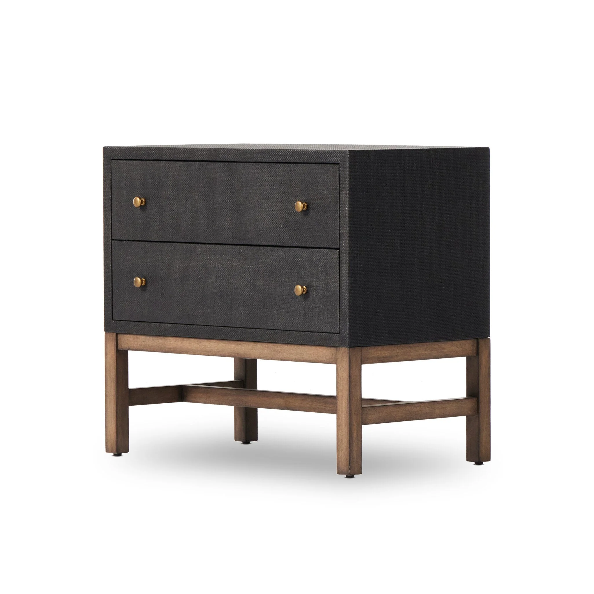 Fiona Nightstand - Black Raffia - Image 2