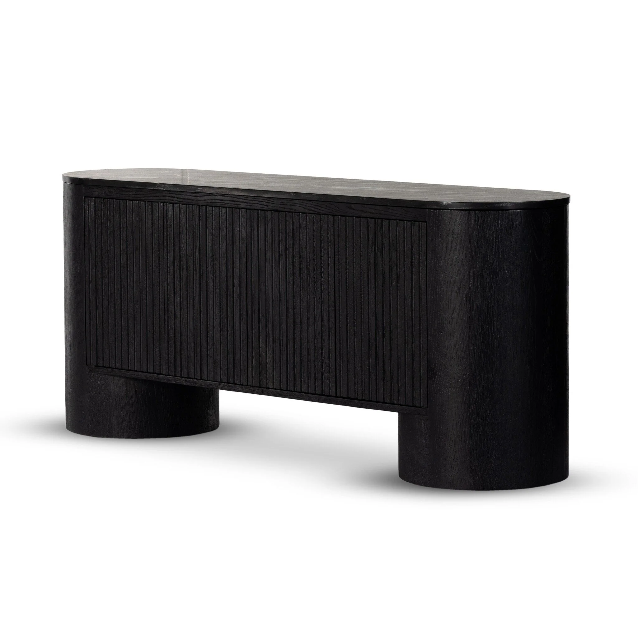 Giovani Media Console - Black Oak Veneer - Image 2