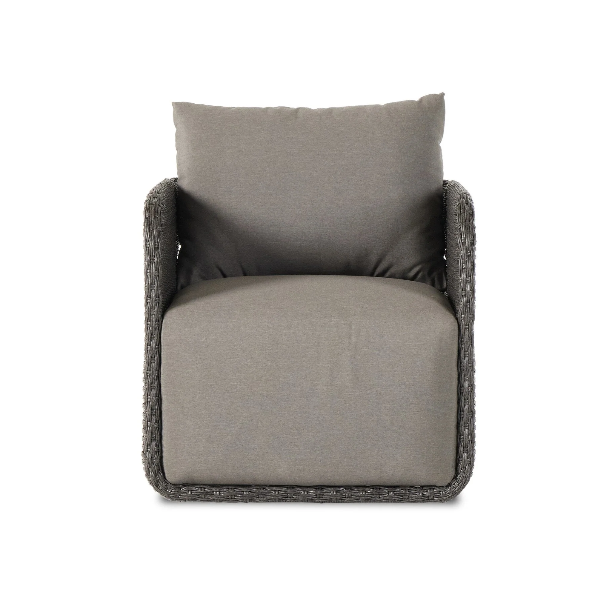 Geneva Outdoor Swivel Chair - Venao Charcoal - Image 1