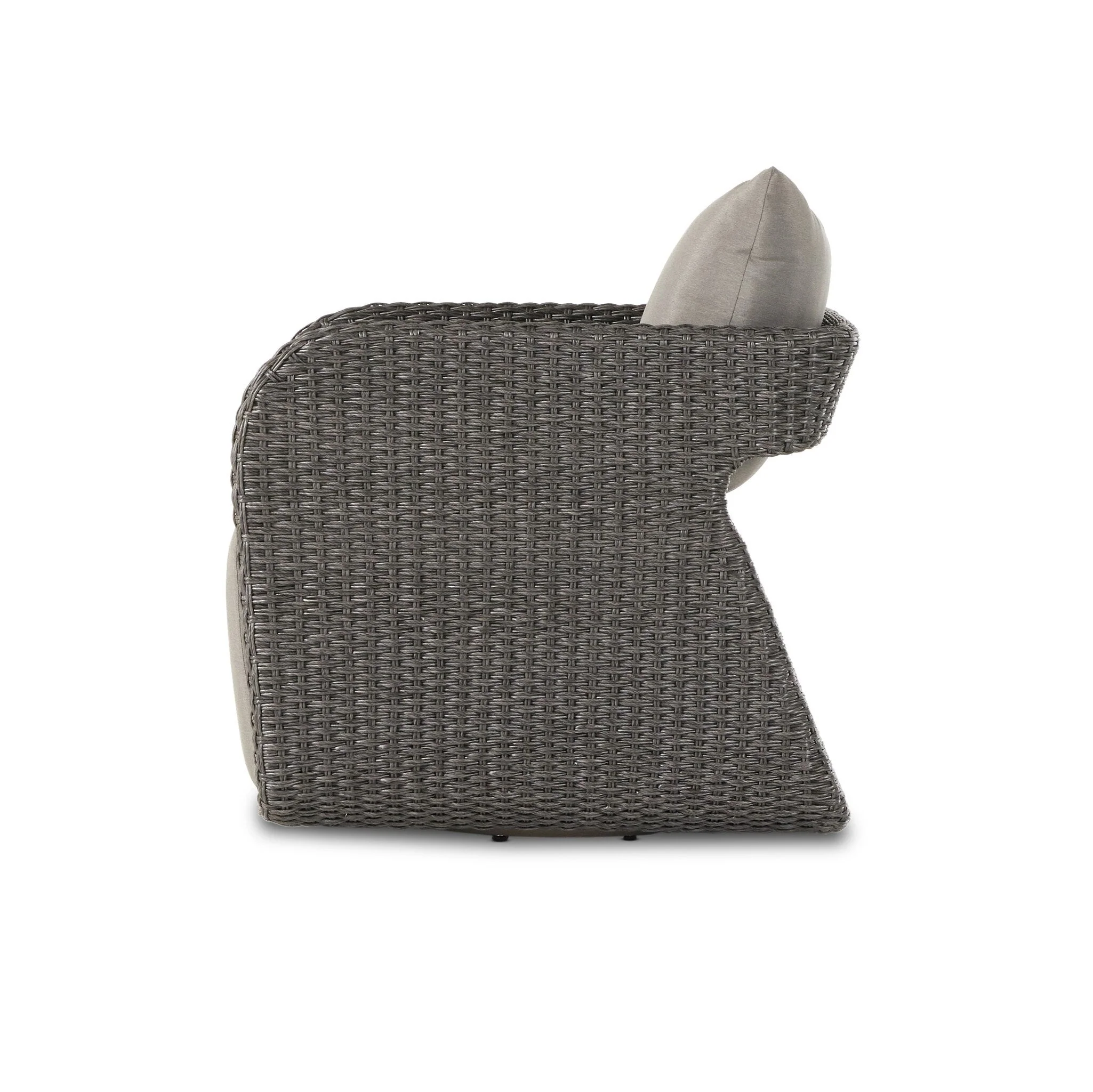 Geneva Outdoor Swivel Chair - Venao Charcoal - Image 3