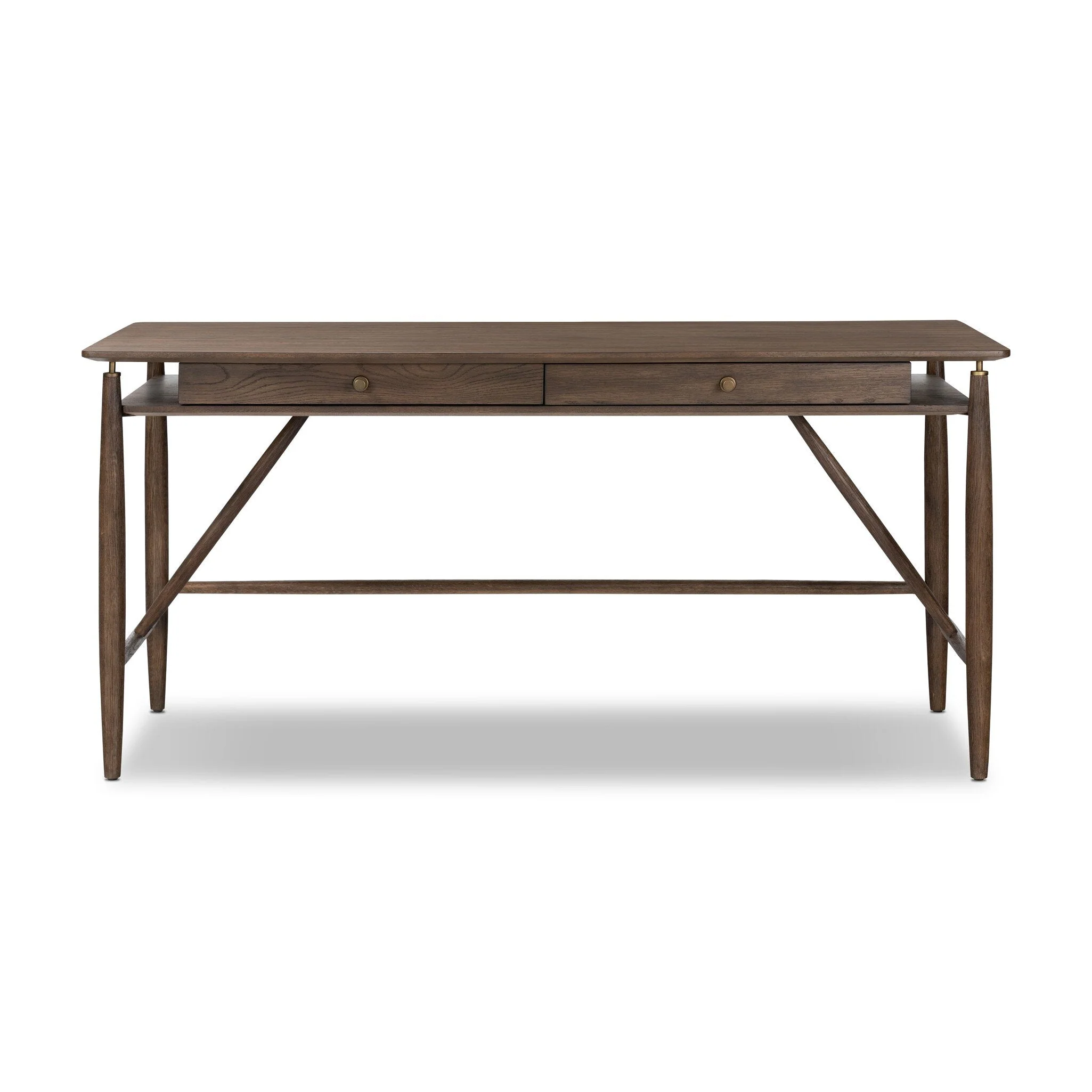 Markia Desk – Aged Oak Veneer
