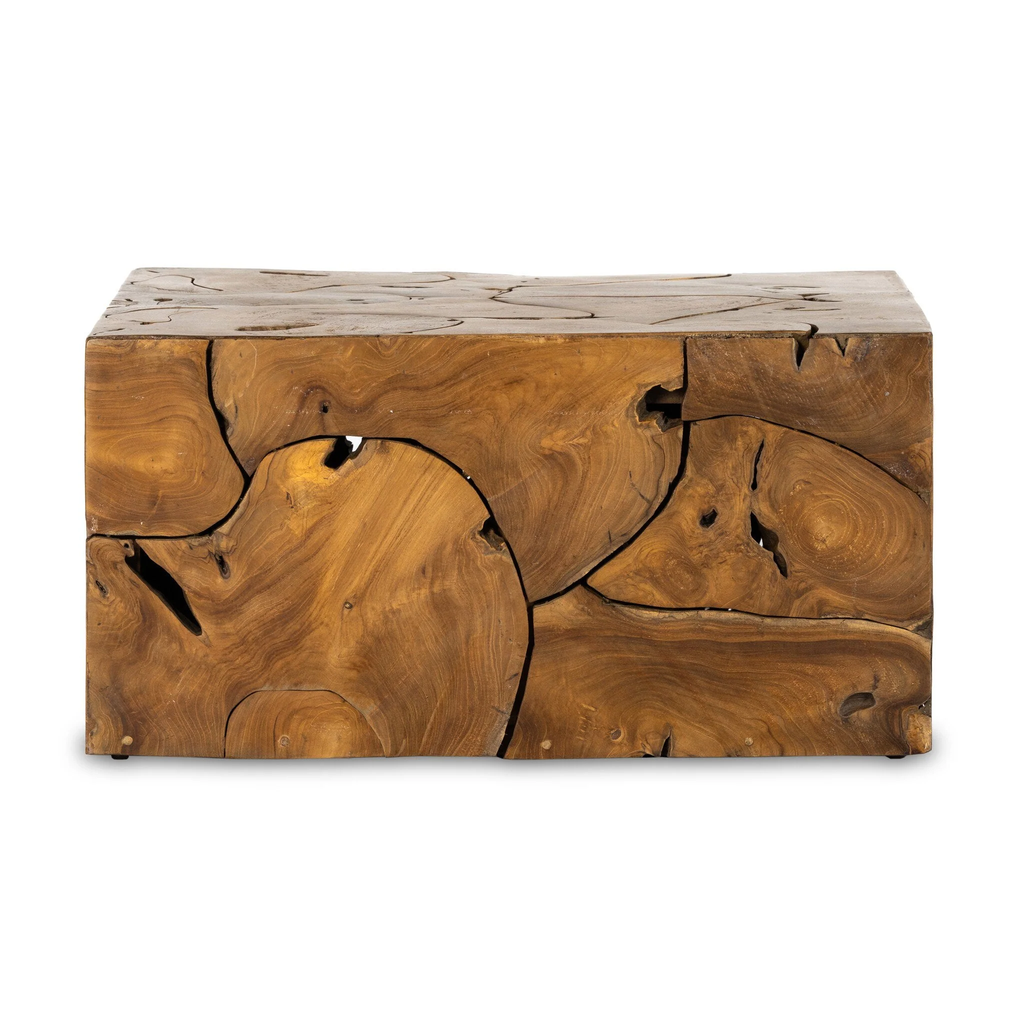 Tomlin Outdoor Bunching Table - Teak Root - Image 1