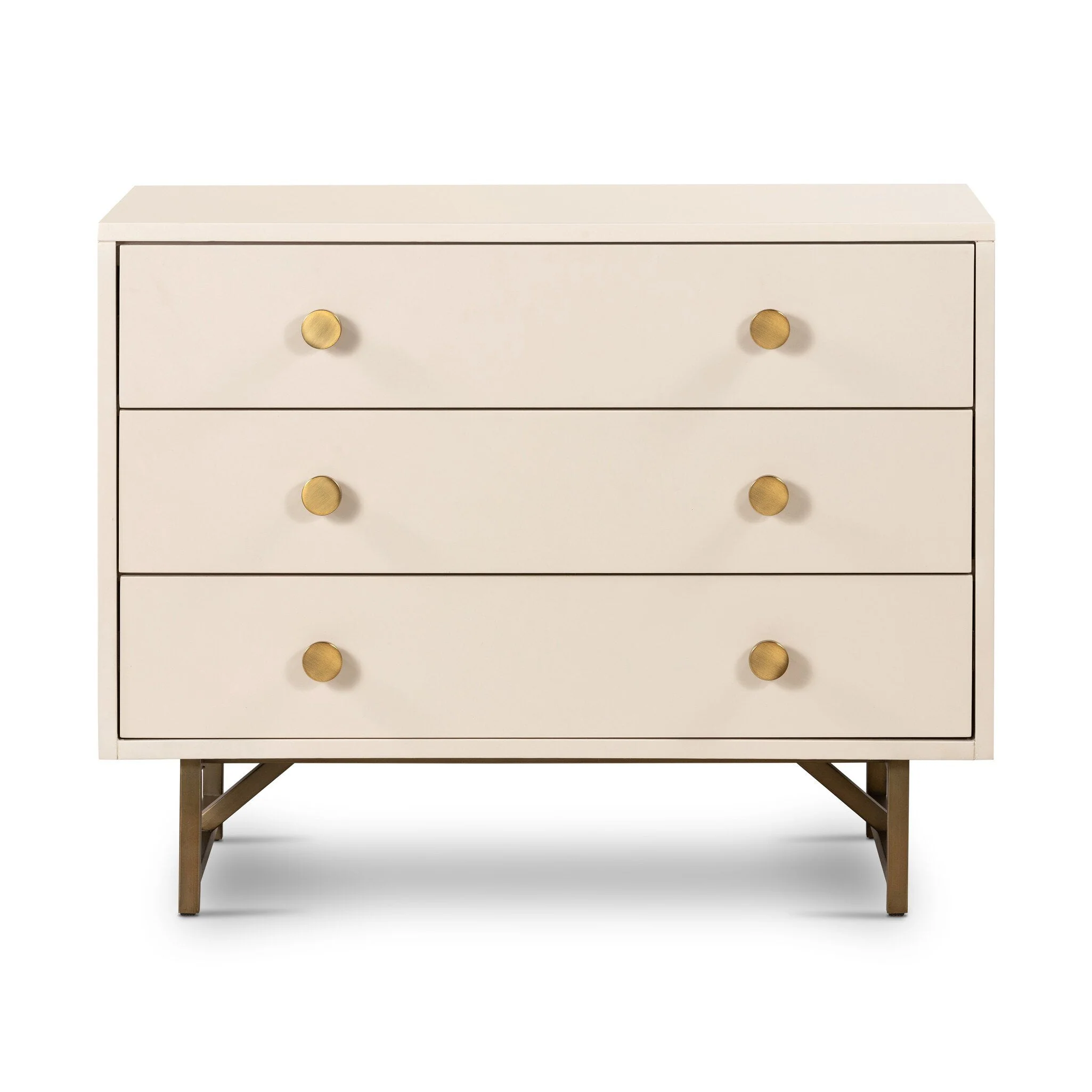 Van Rectangular Nightstand - Matte Alabaster - Image 1