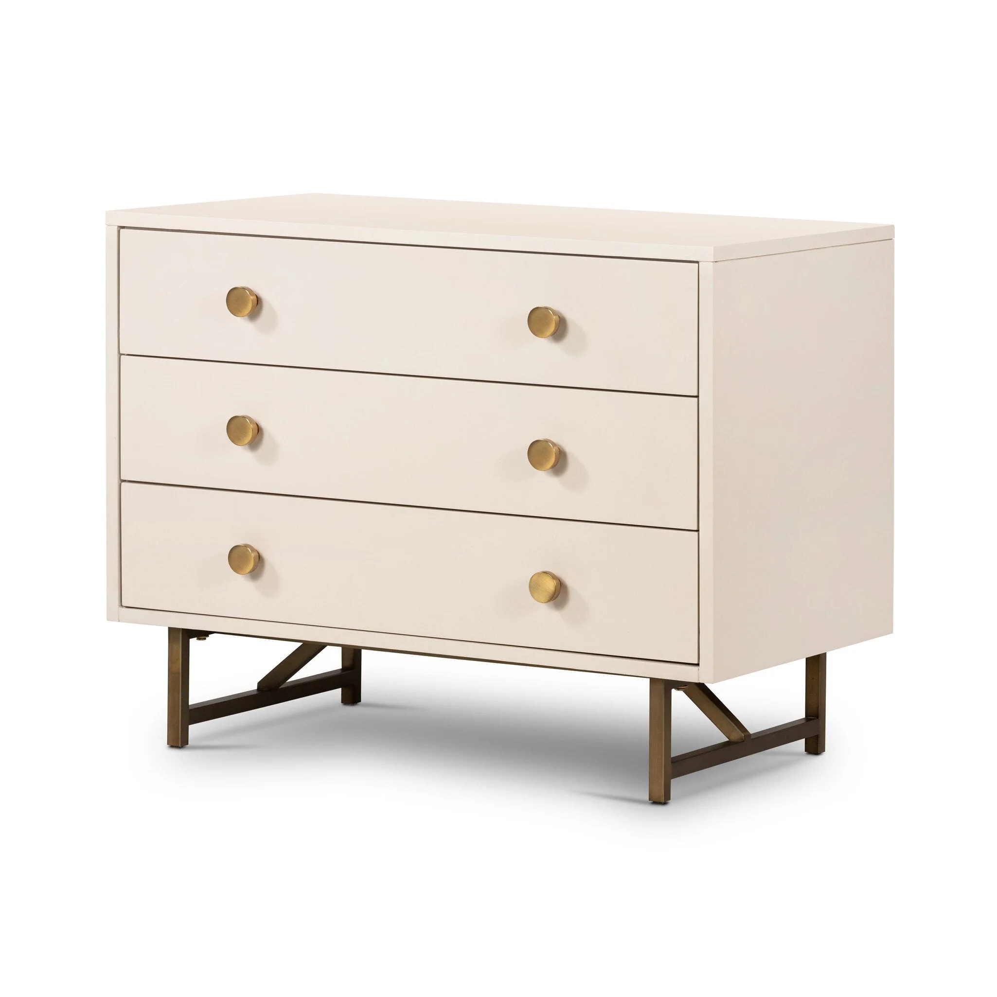 Van Rectangular Nightstand - Matte Alabaster - Image 2