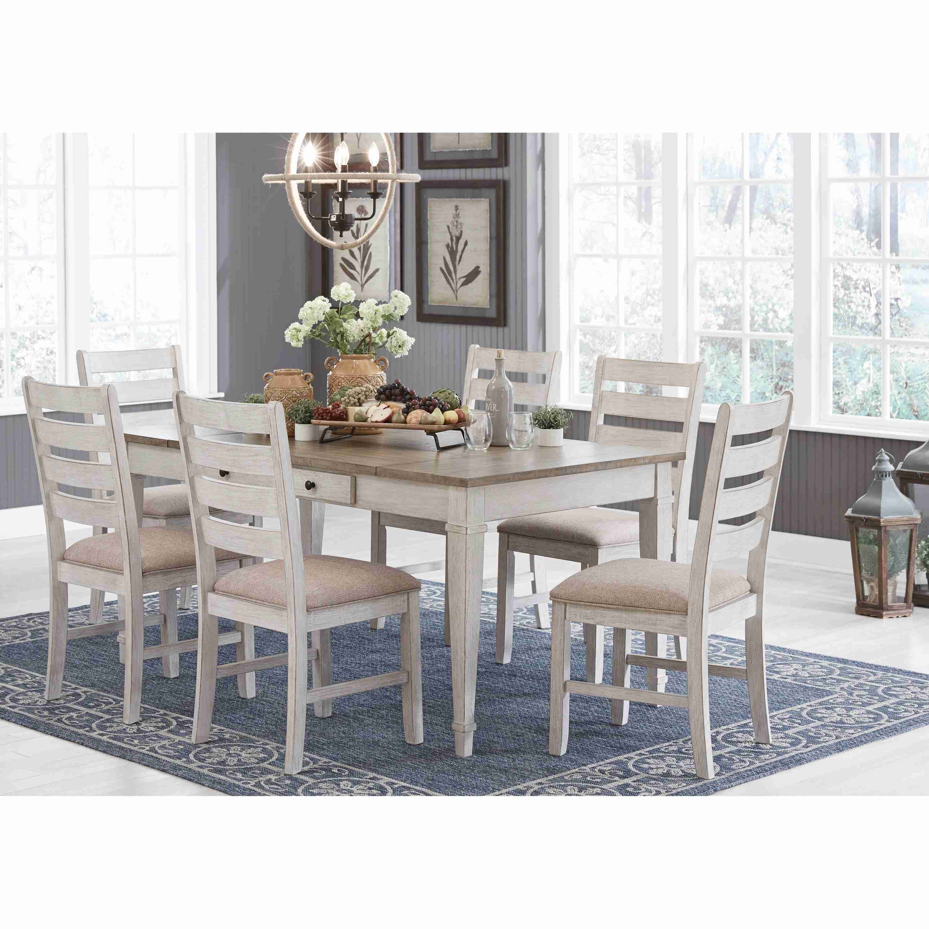 Signature Design by Ashley Skempton D394D7 7 pc Dining Set - Image 1