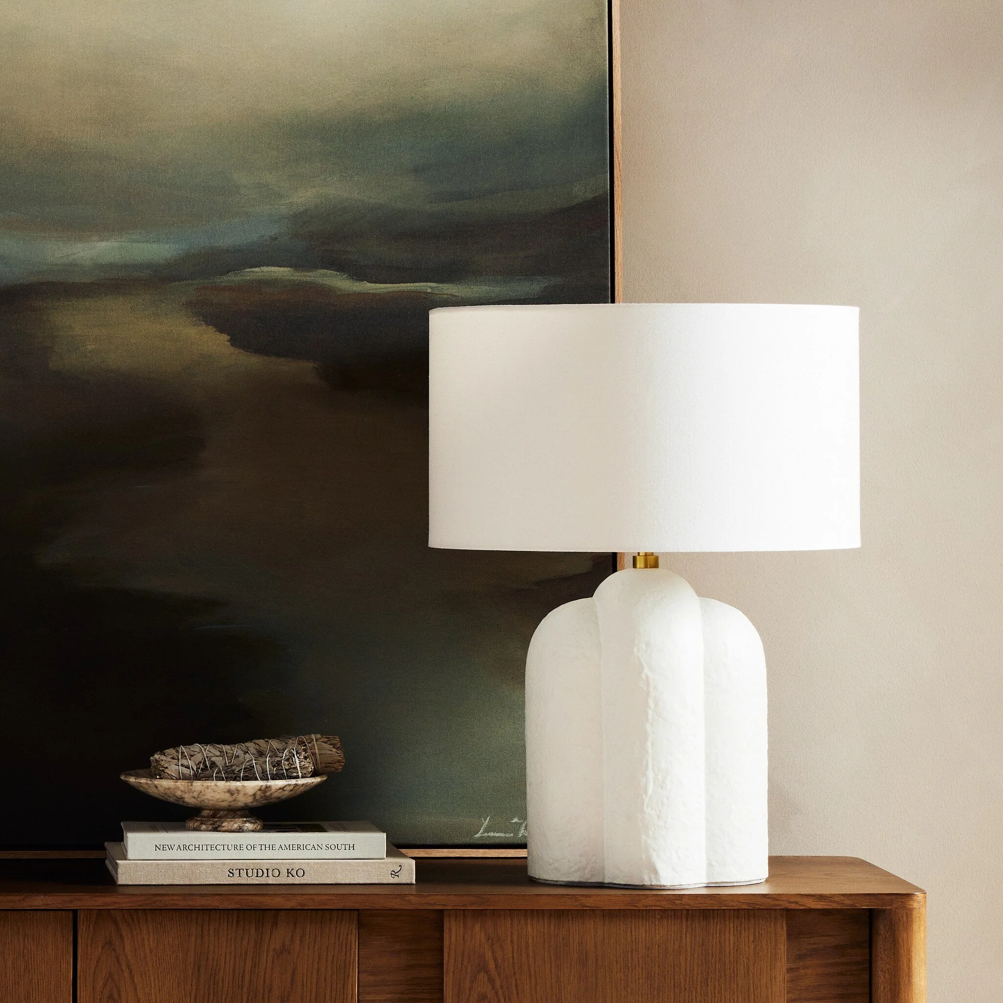 Koa Table Lamp - Adobe Textured Concrete - Image 3