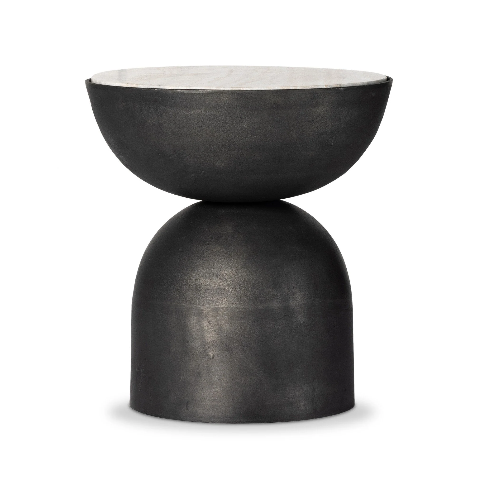 Corbett End Table - Creamy Taupe Marble - Image 1