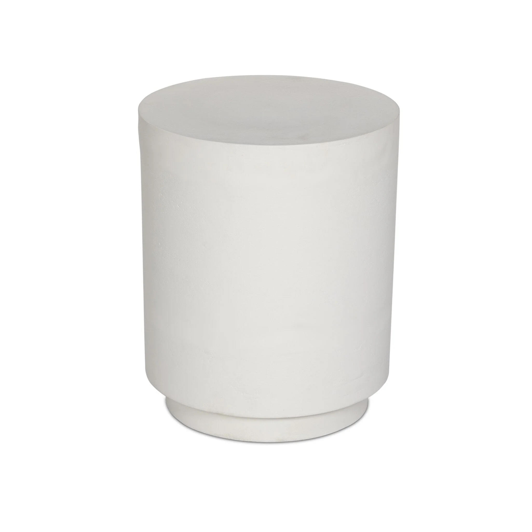 Javi Outdoor End Table - Matte White Cast Aluminum - Image 3