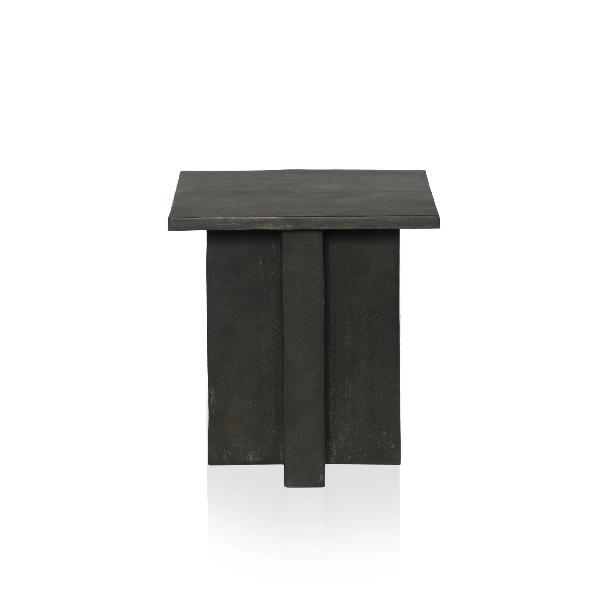 Terrell Outdoor End Table - Aged Grey - Image 1