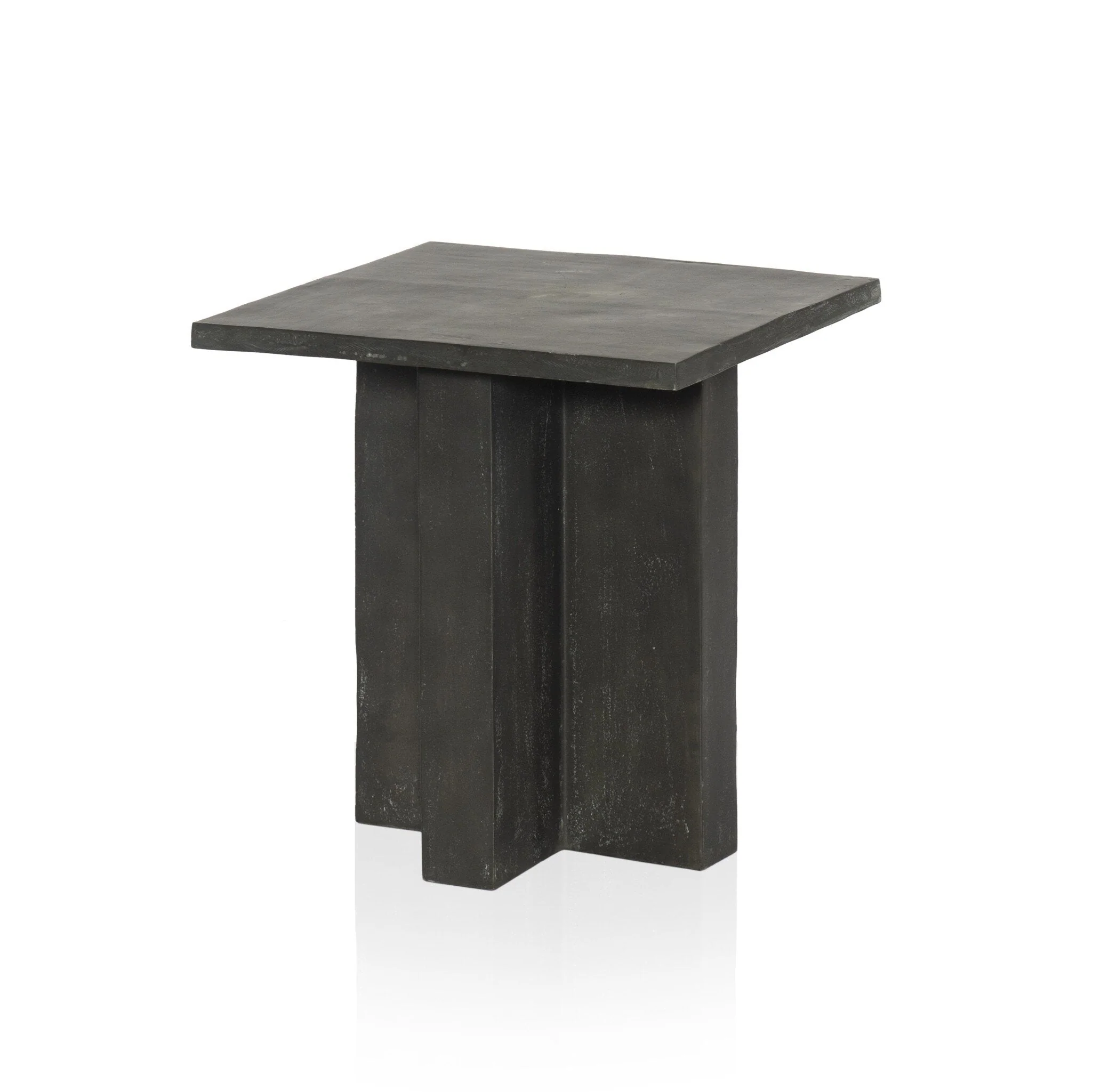 Terrell Outdoor End Table - Aged Grey - Image 2