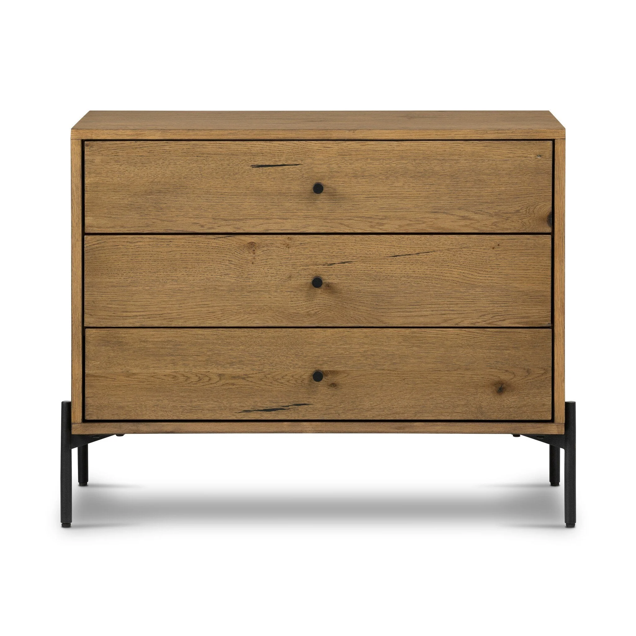 Eaton Large Nightstand - Amber Oak Resin - Image 1