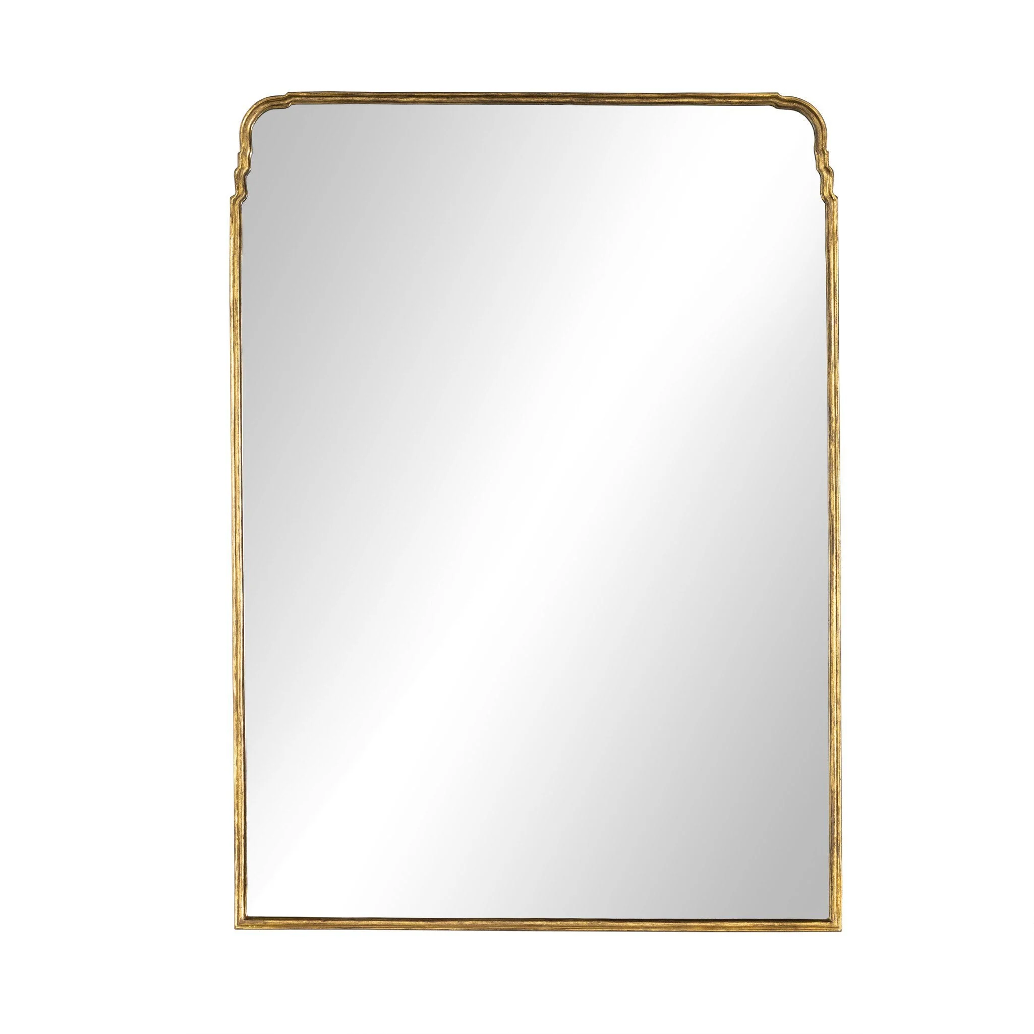 Loire Grand Floor Mirror – Antiqued Gold Leaf