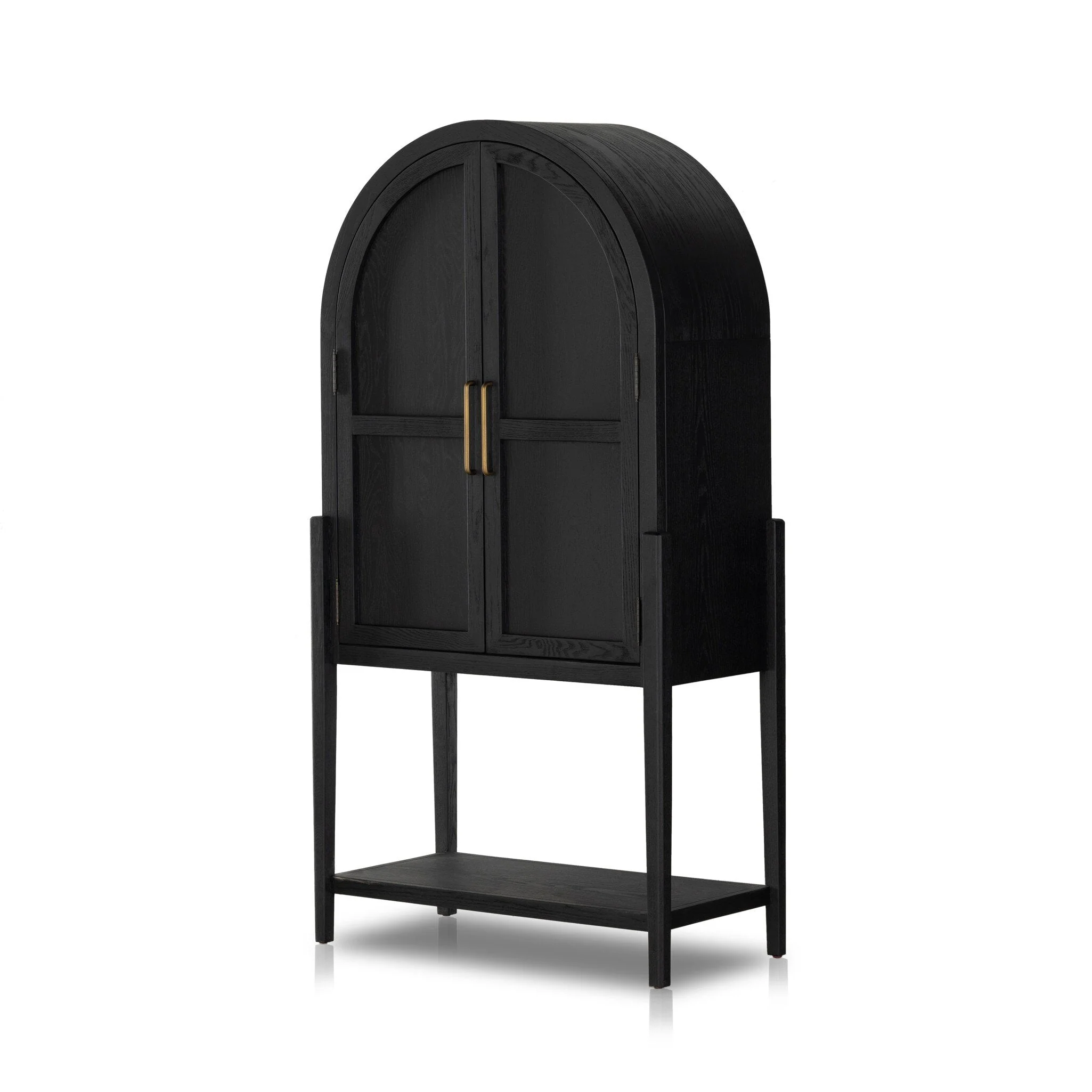 Tolle Bar Cabinet - Drifted Matte Black - Image 2