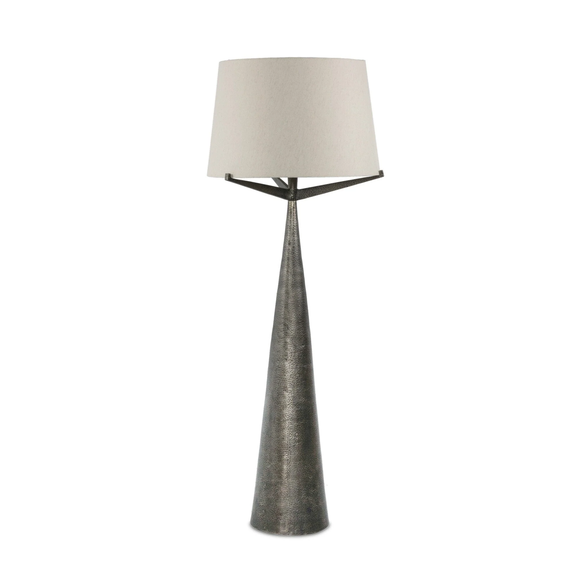 Ziggy Floor Lamp - Hammered Smoked Nickel - Image 2