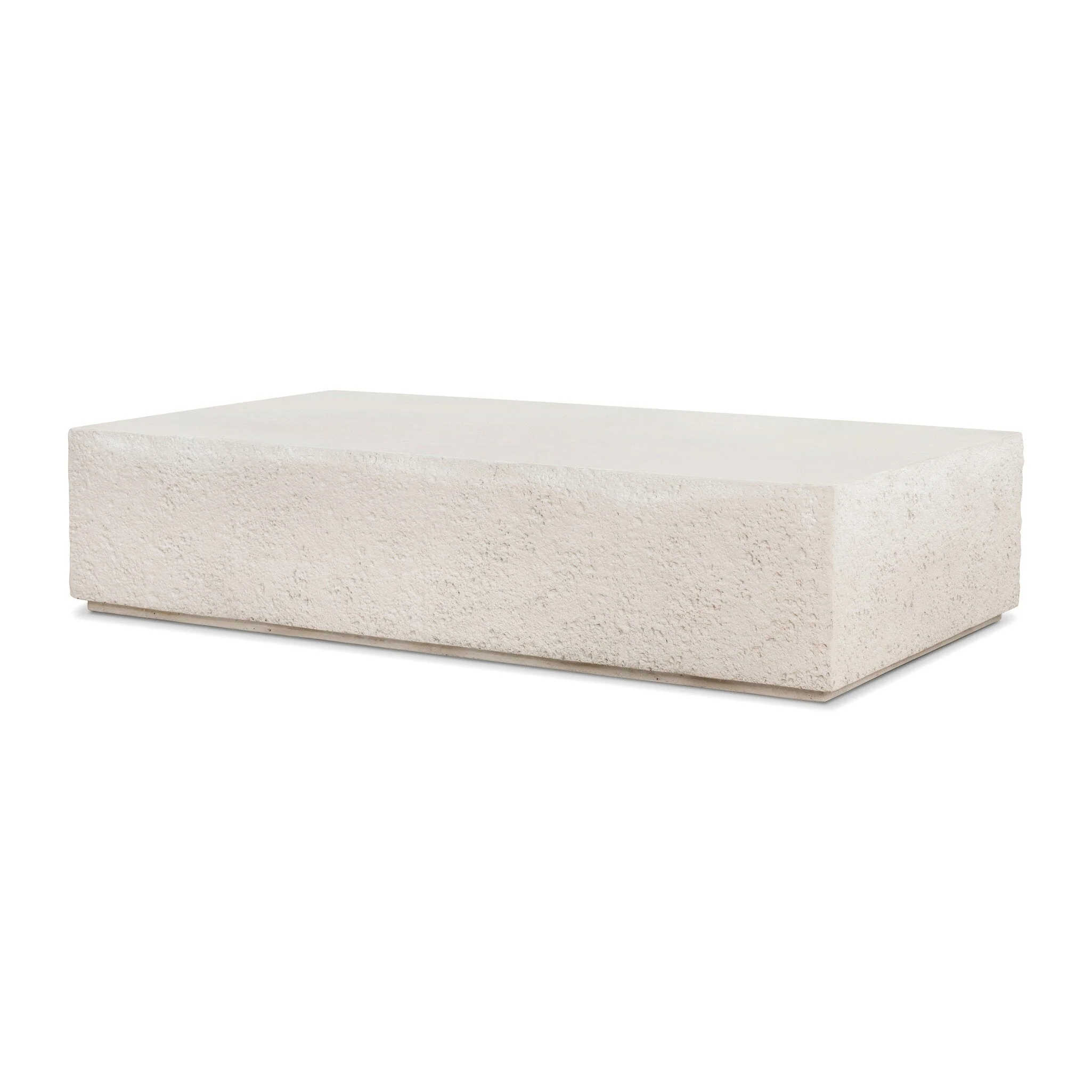 Otero Rectangular Outdoor Coffee Table - Matte Stone - Image 2