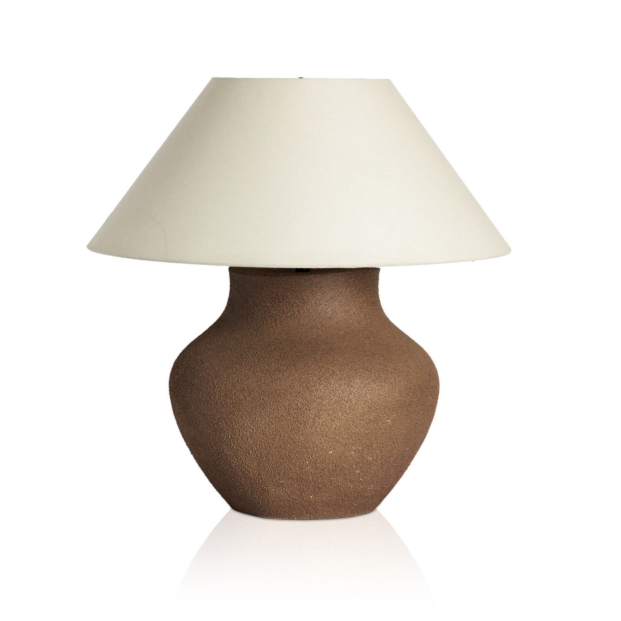 Parma Table Lamp - Textured Dark Sand Porcelain | Smooth Shade - Image 1