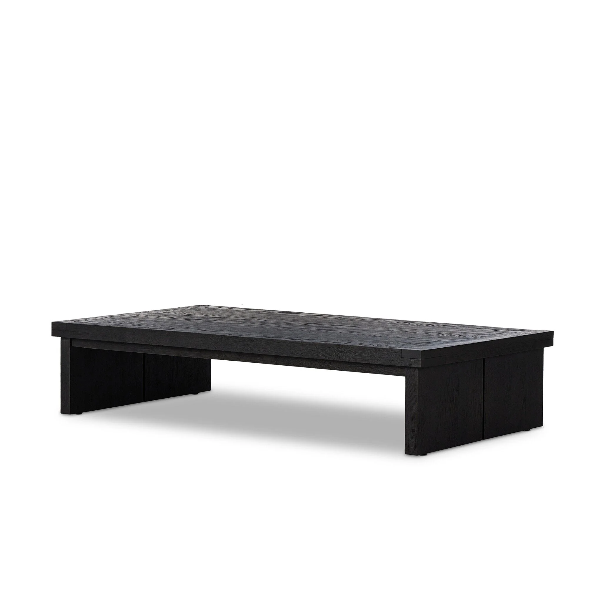Warby Coffee Table - Worn Black Veneer - Image 2