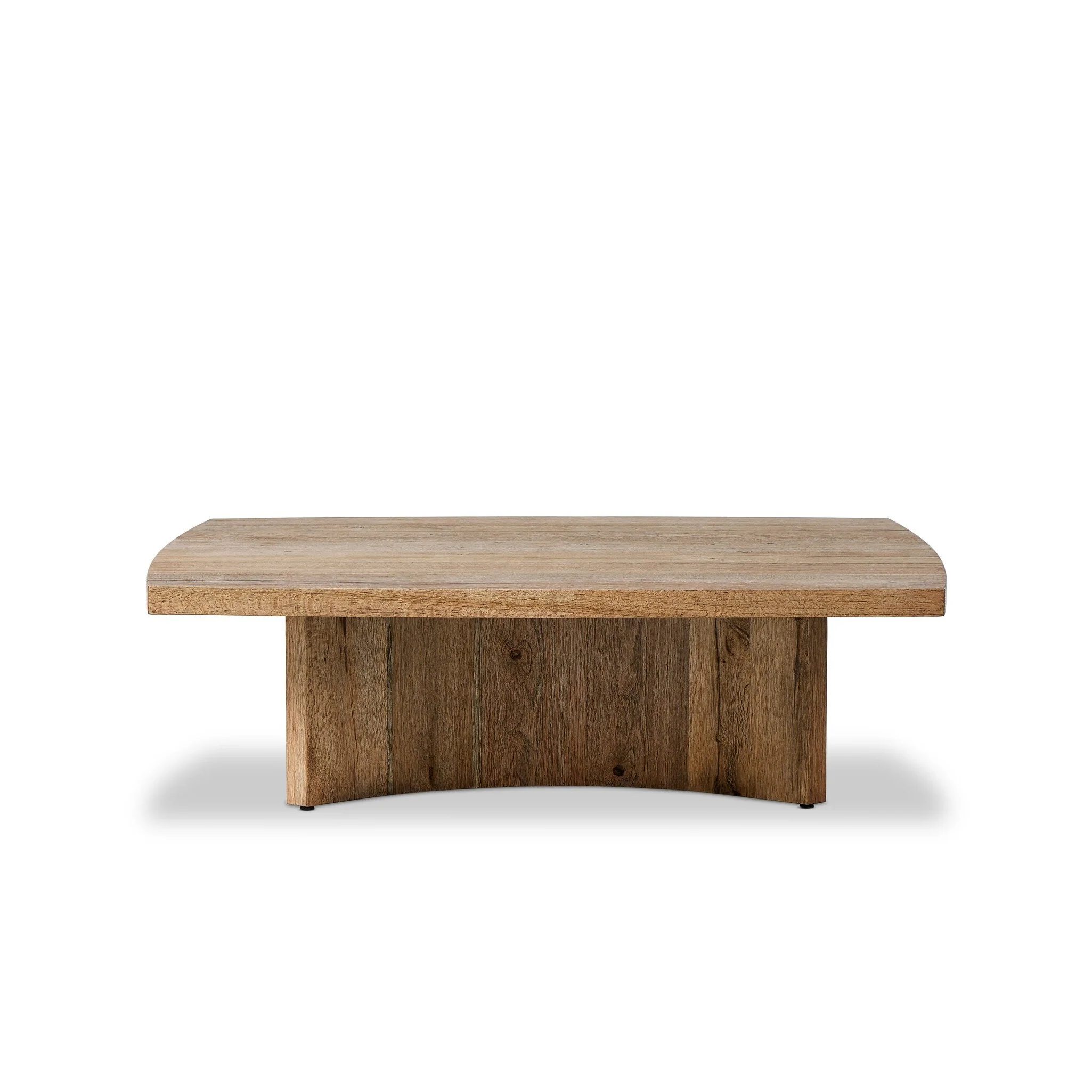 Brinton Square Coffee Table - Rustic Oak Veneer - Image 1